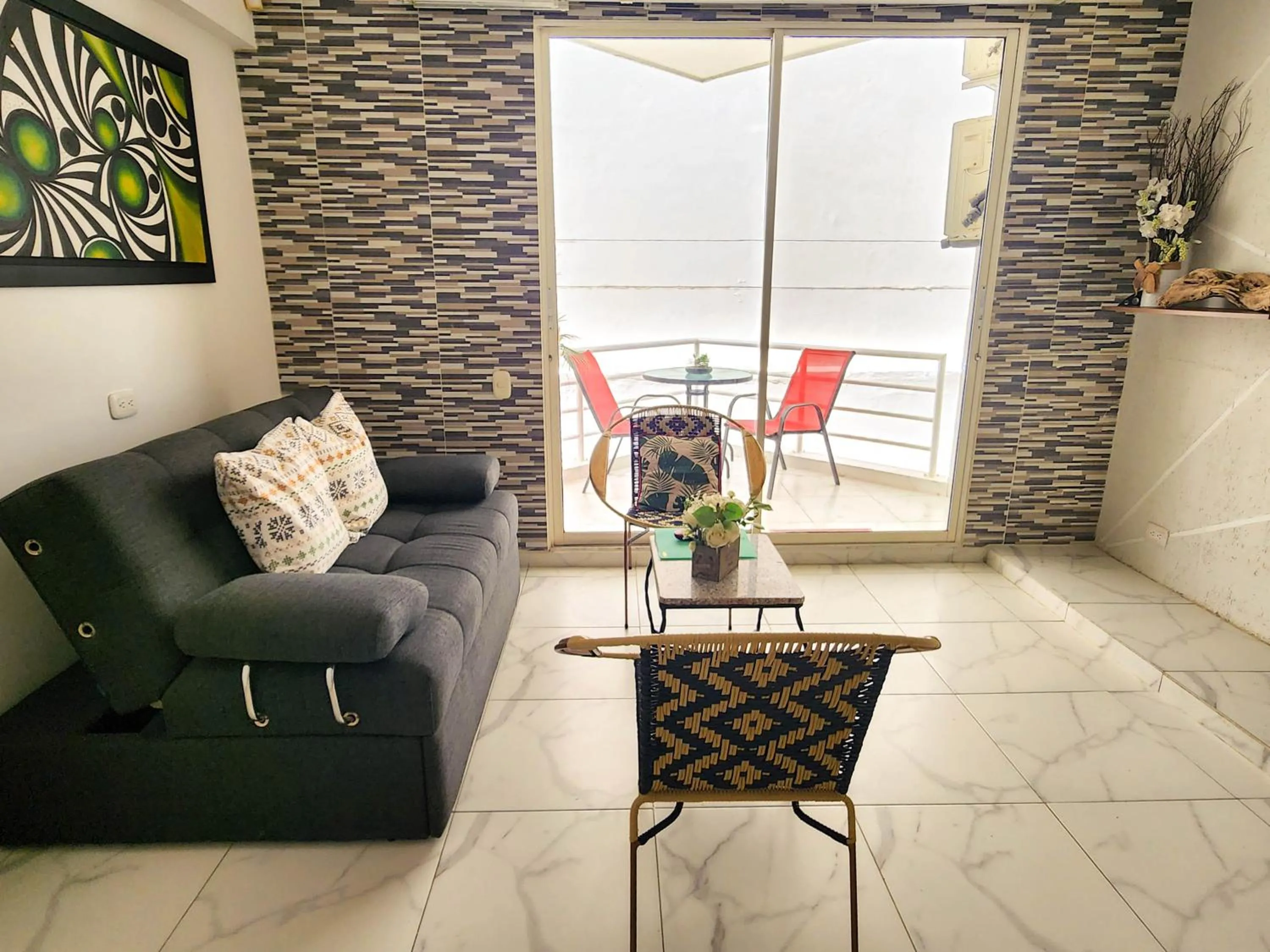 Living room in Apartamento con acceso directo a la playa - Bedviajes