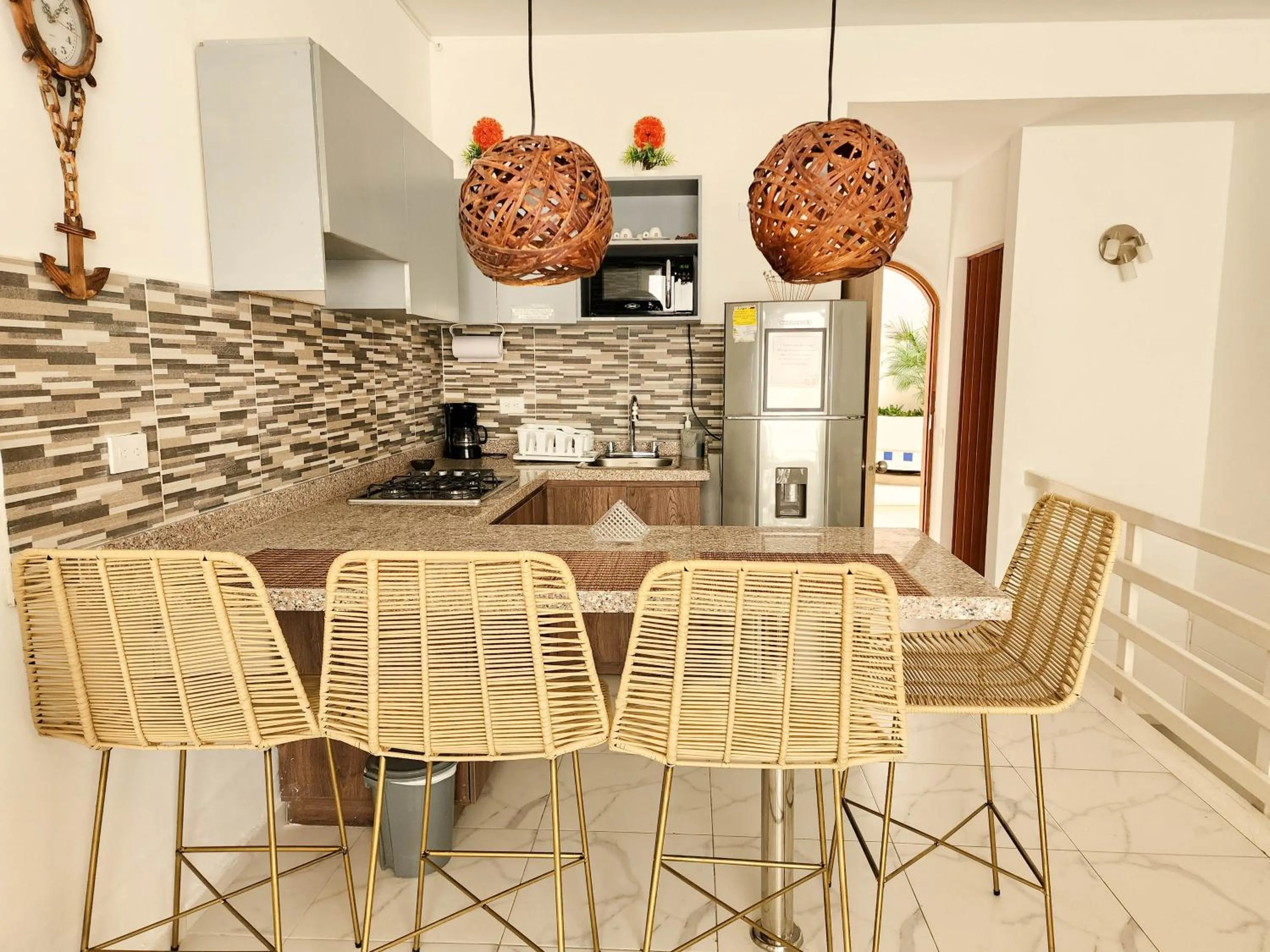 Dining area in Apartamento con acceso directo a la playa - Bedviajes
