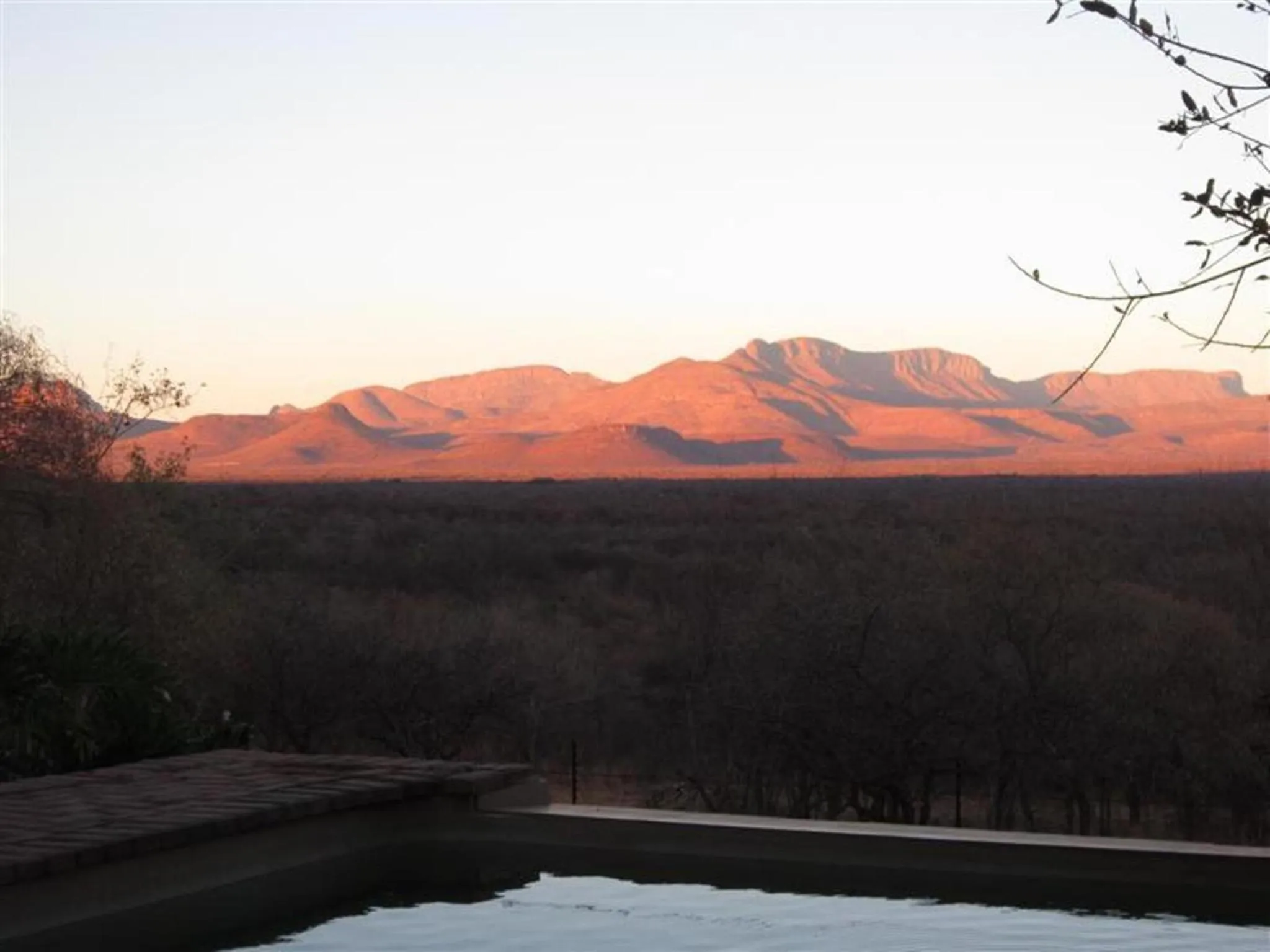 Mountain view in Marula Cottage Guest Lodge