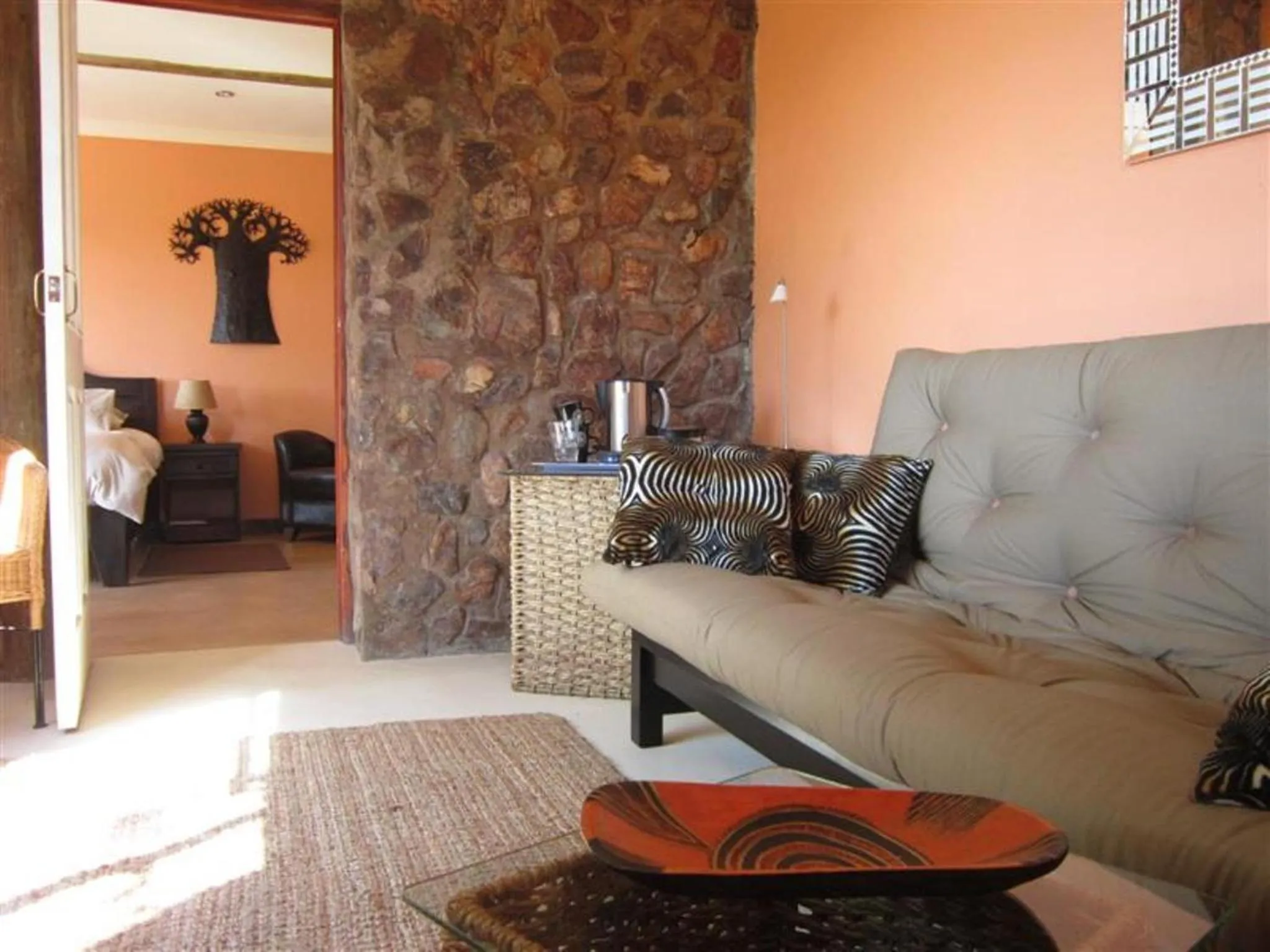 Living room in Marula Cottage Guest Lodge