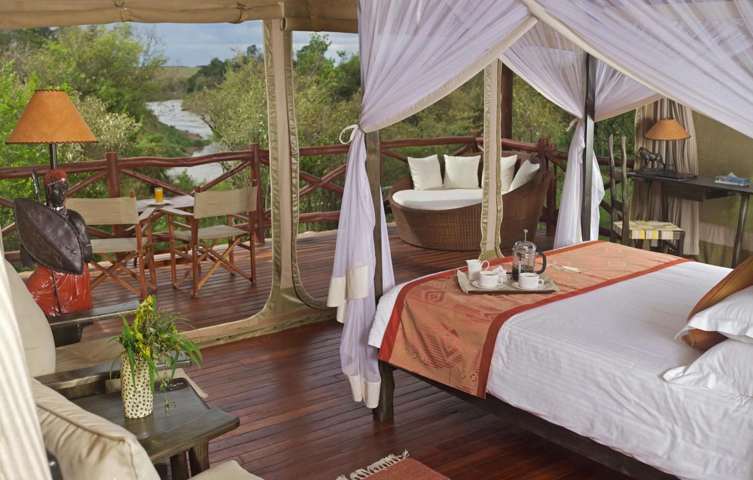 Bed in Ashnil Mara Camp