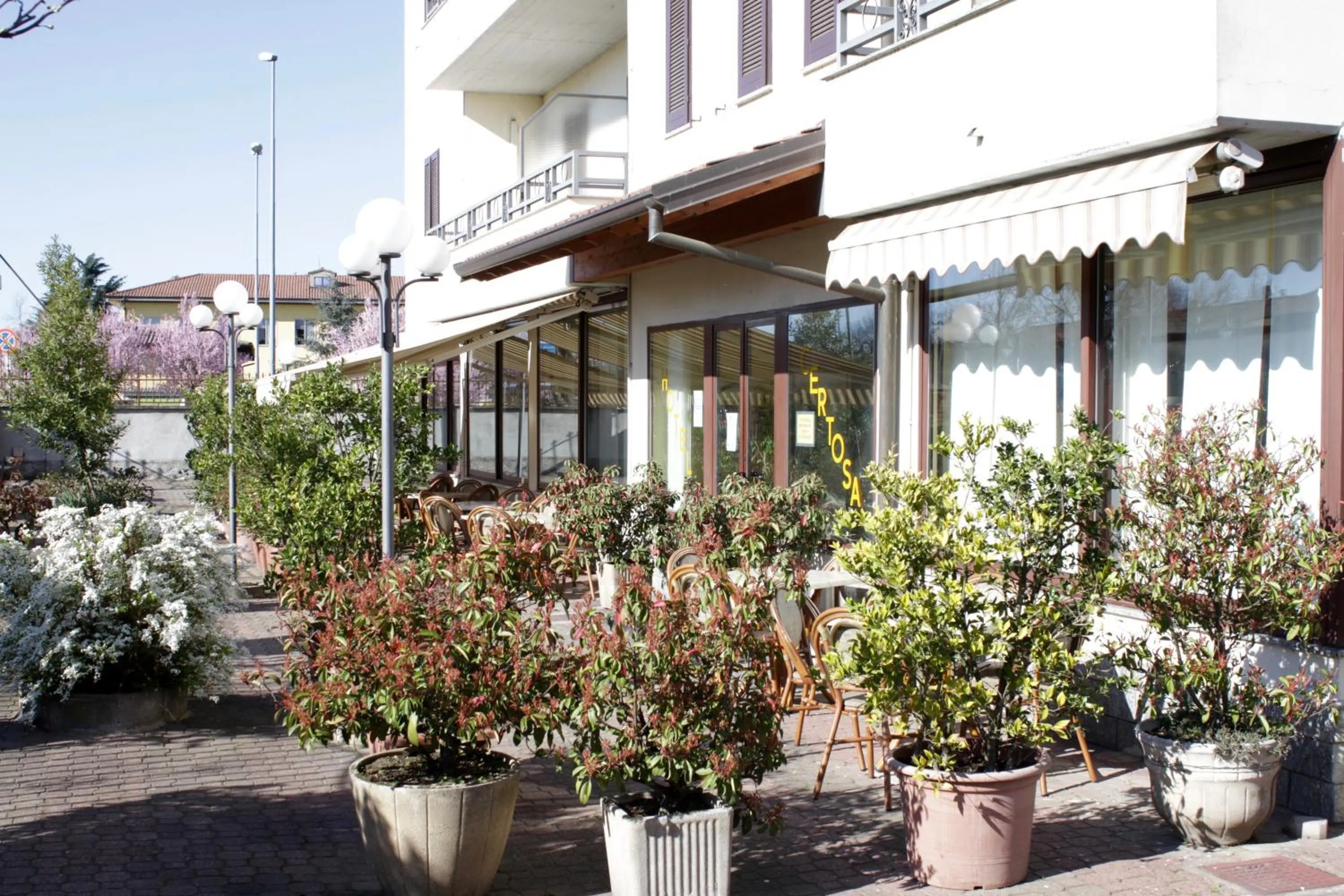 Facade/entrance in Hotel Certosa