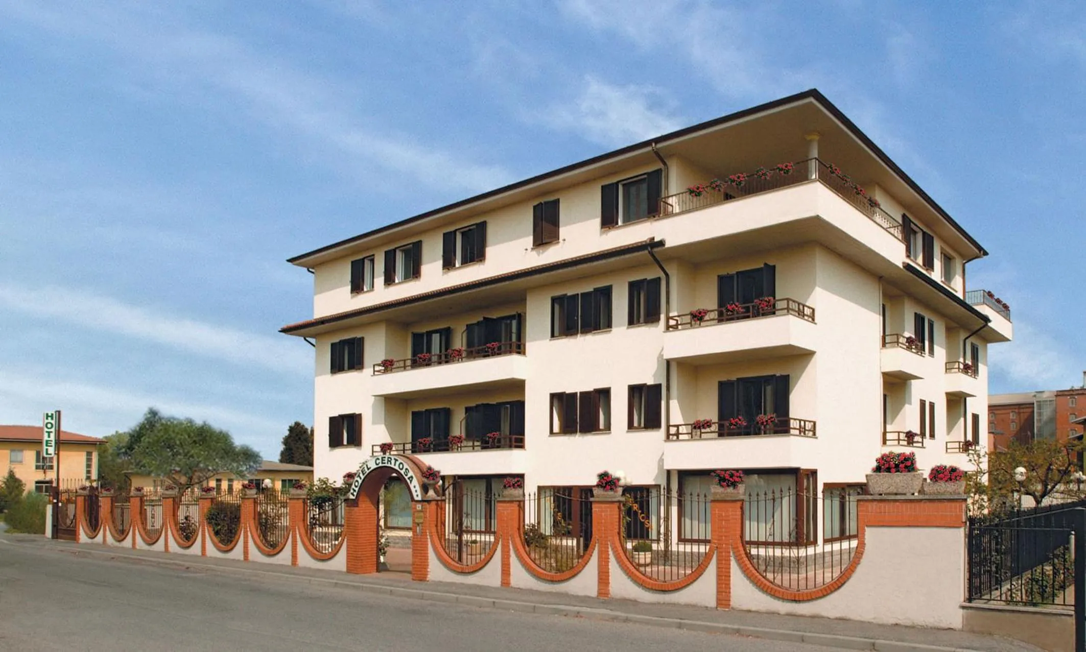 Facade/entrance in Hotel Certosa