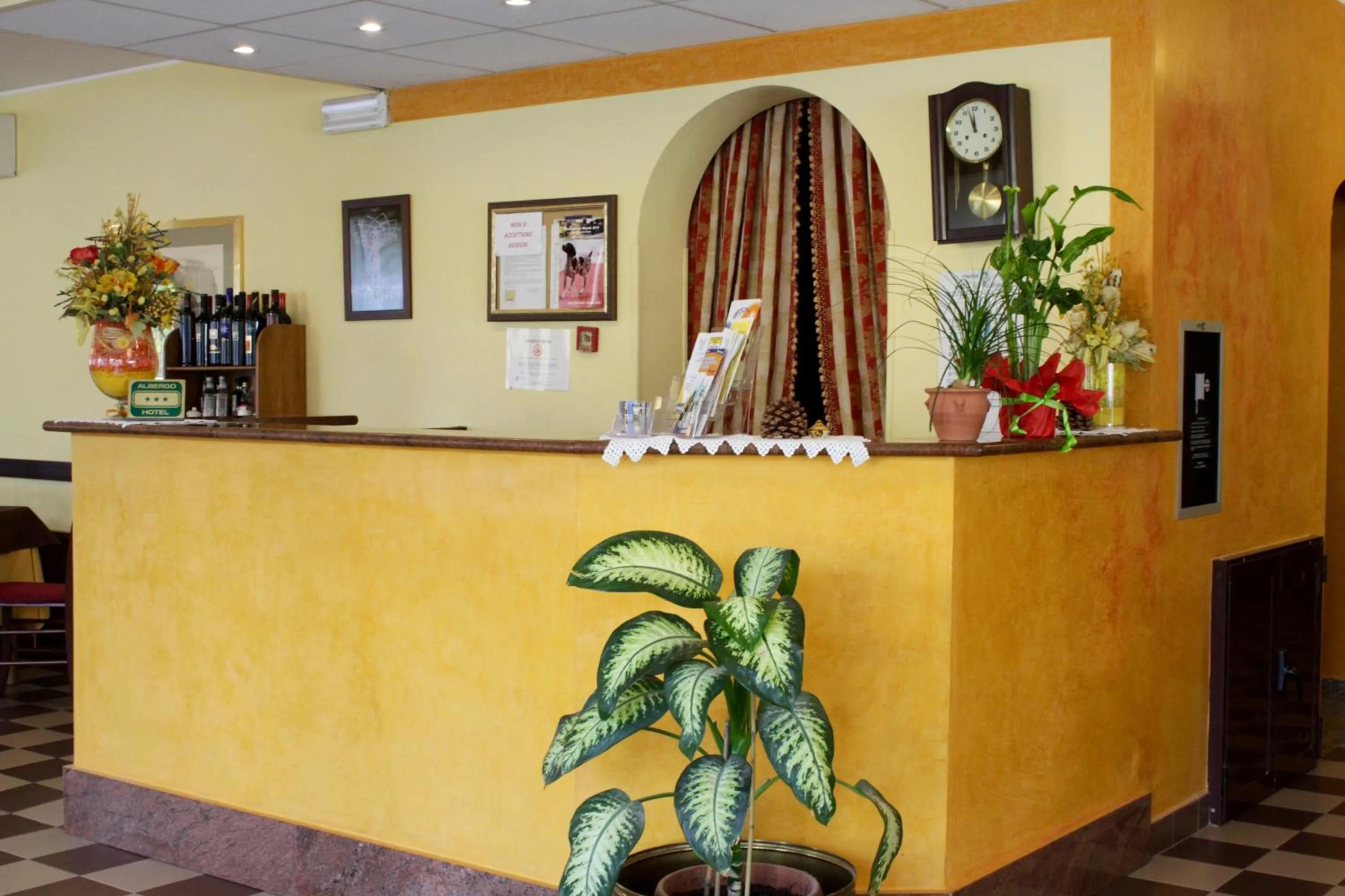 Lobby or reception in Hotel Certosa