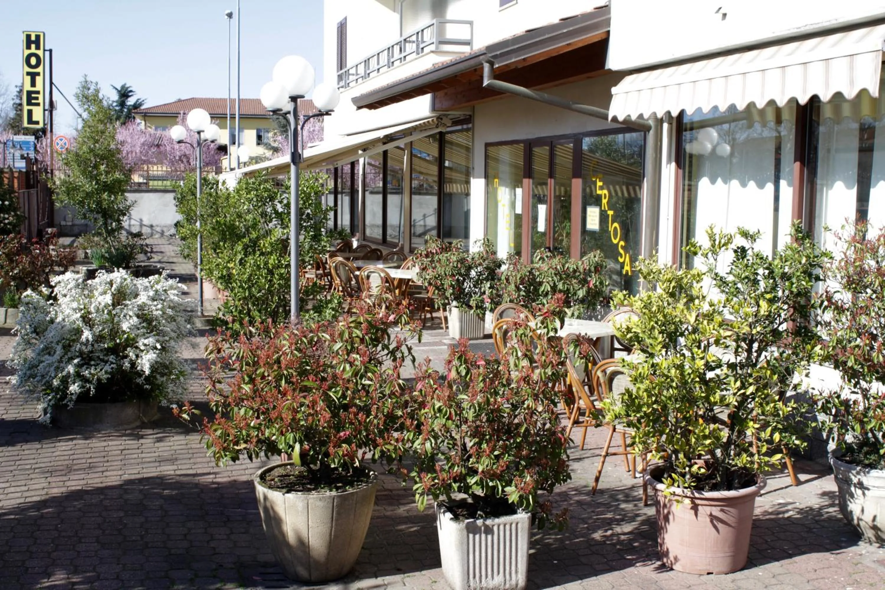 Facade/entrance in Hotel Certosa