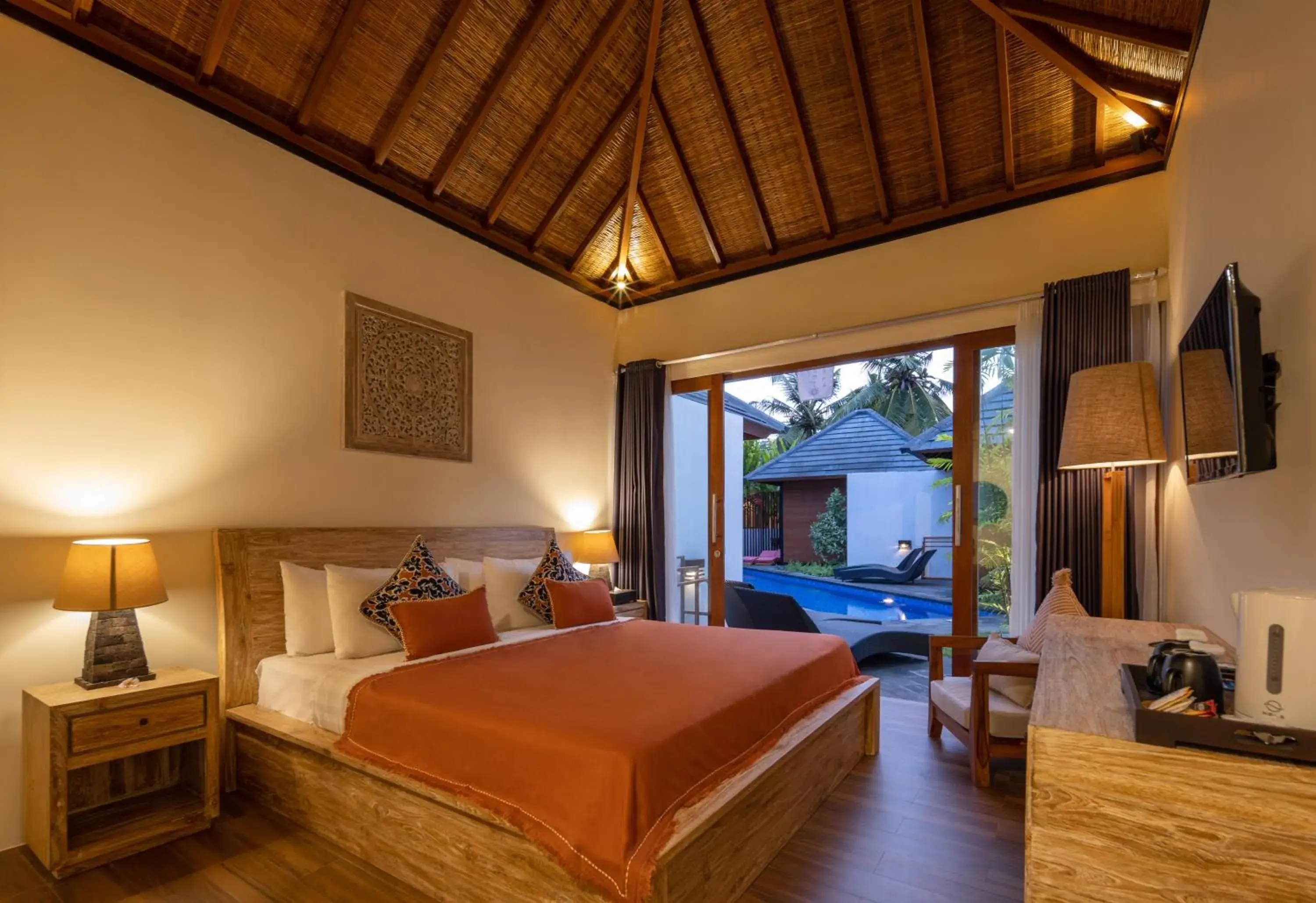 Bed in Pradja Slumbung Villas Bed in Pradja Slumbung Villas