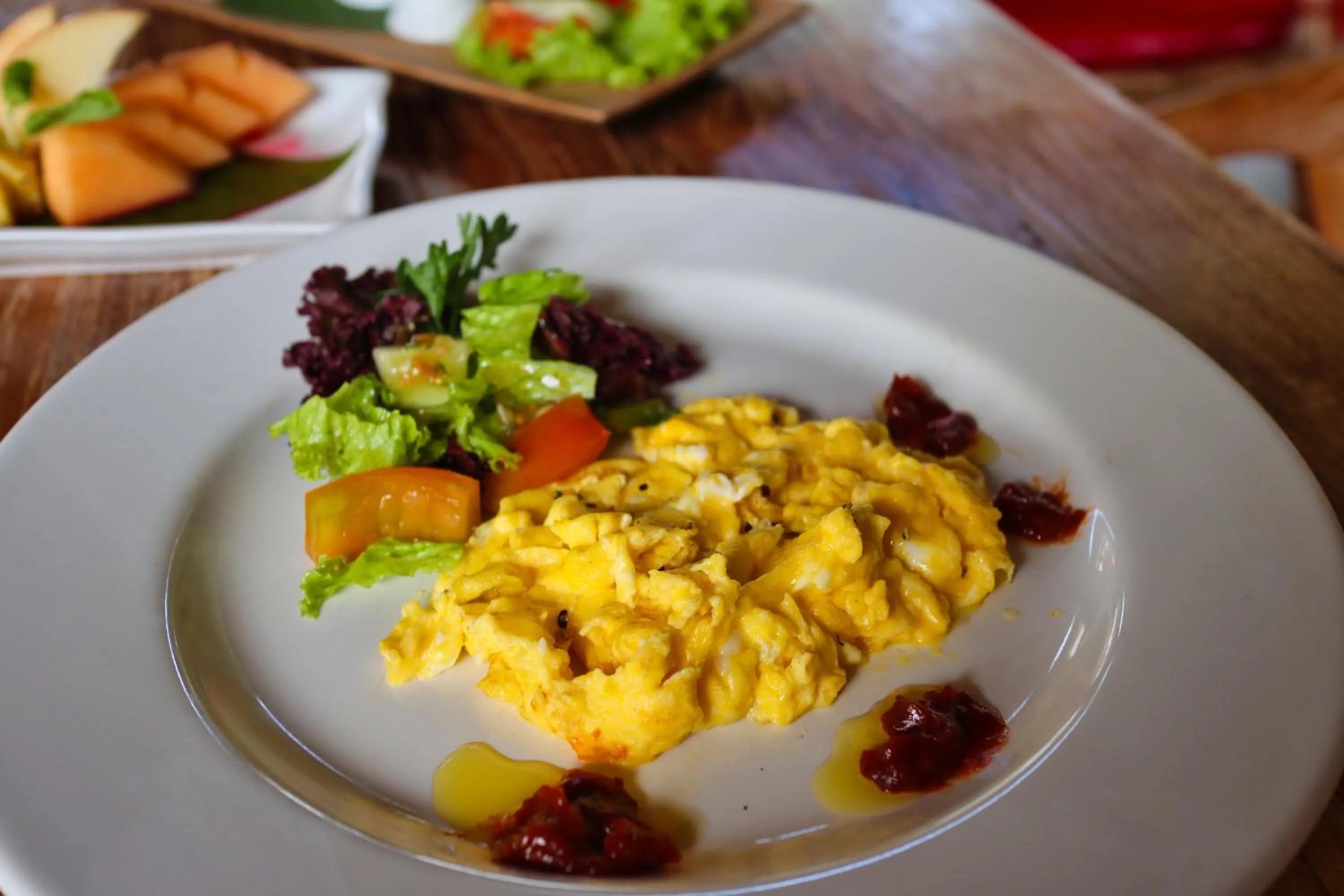 Continental breakfast in Pradja Slumbung Villas