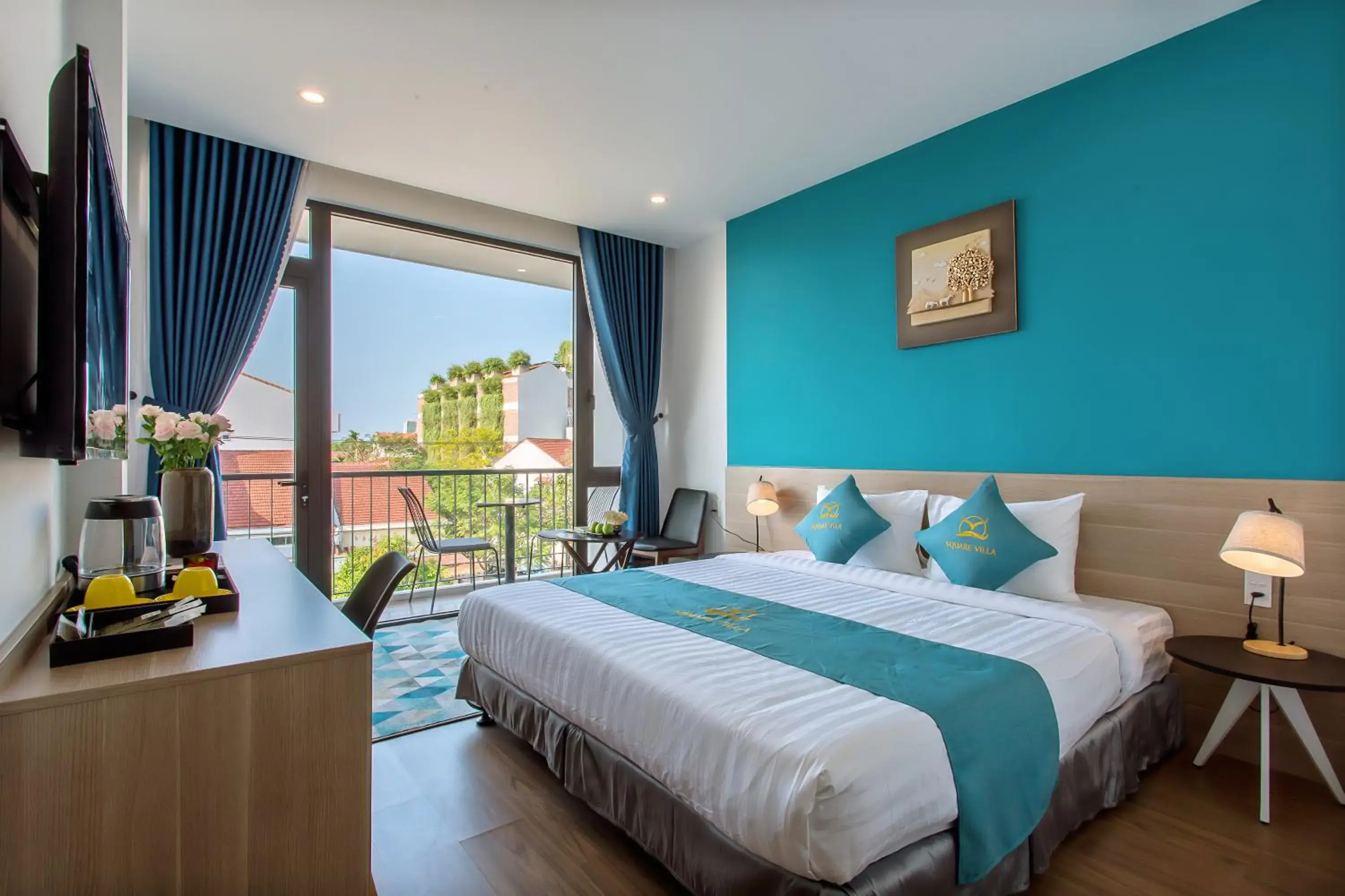 Triple Room with Balcony in Square Villa Hoi An Triple Room with Balcony in Square Villa Hoi An