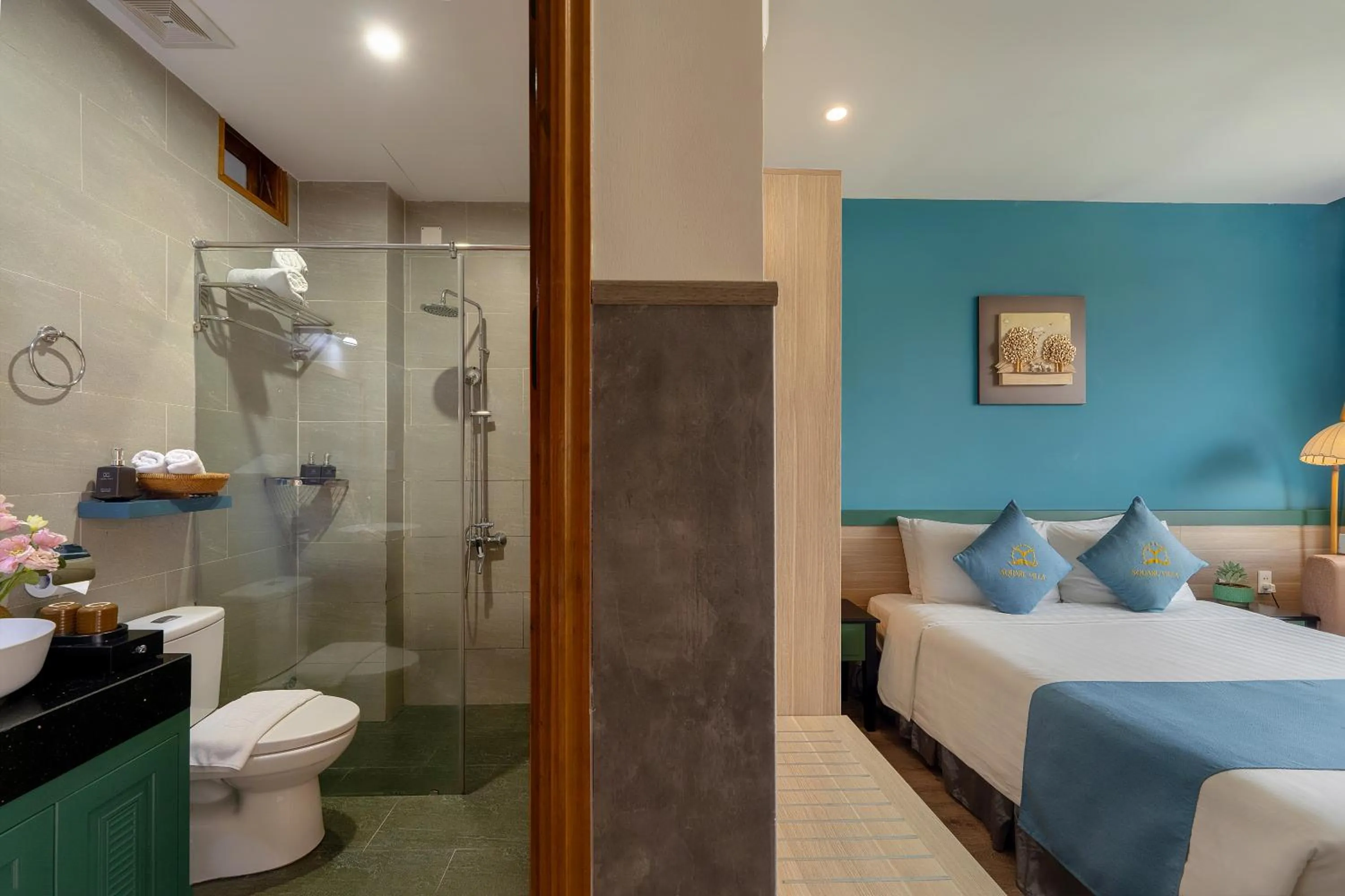 Bed in Square Villa Hoi An