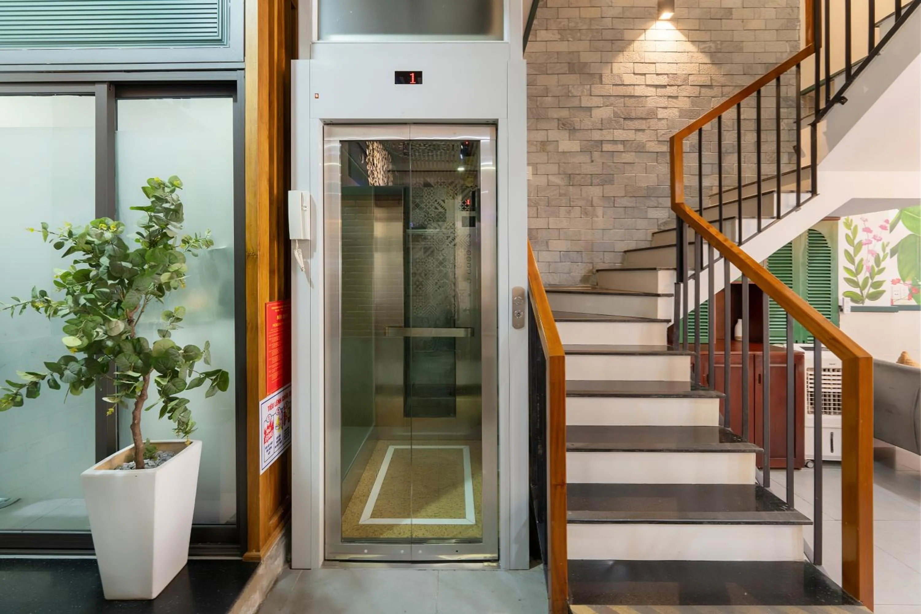 elevator in Square Villa Hoi An