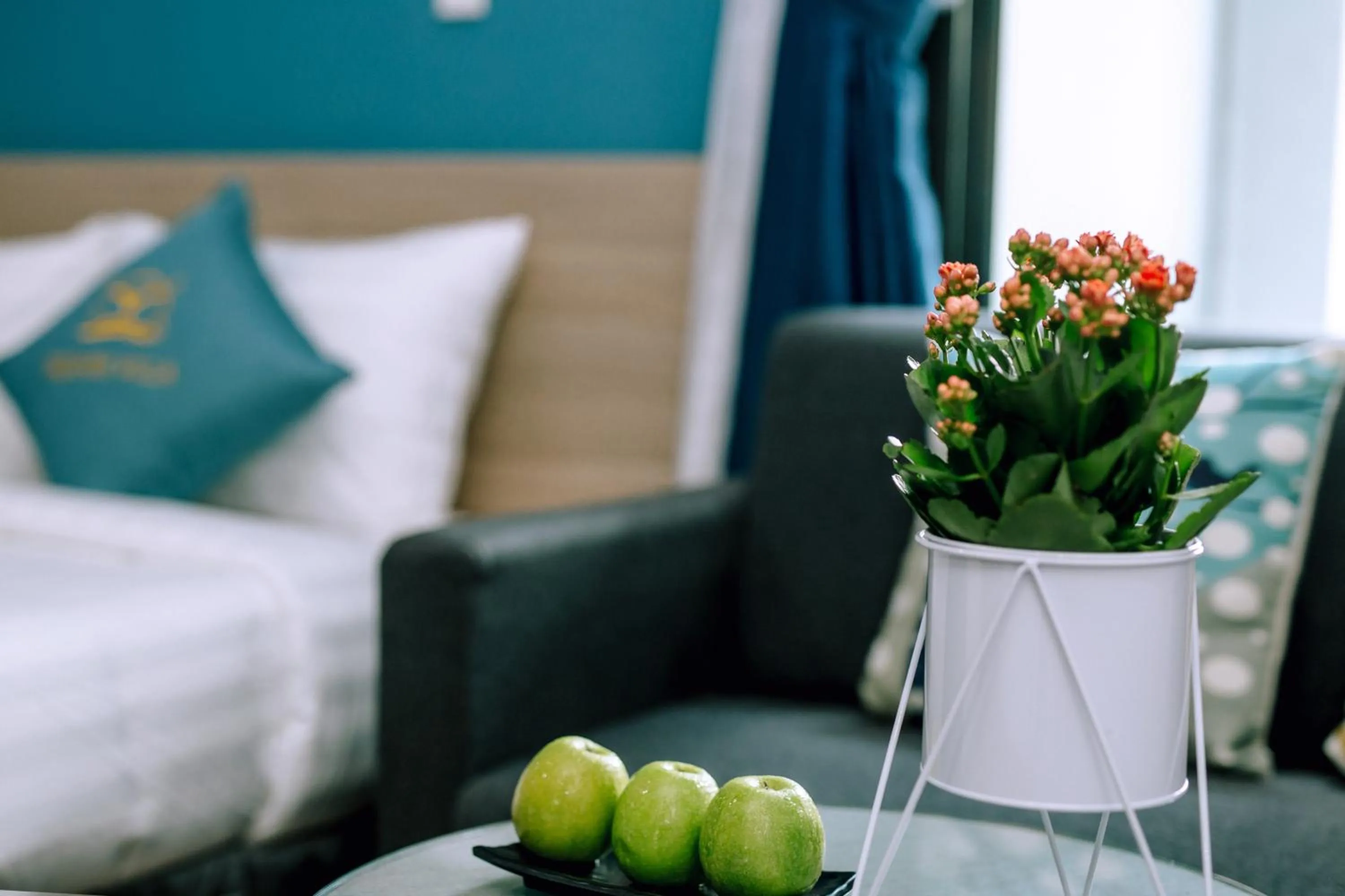 Decorative detail, Bed in Square Villa Hoi An