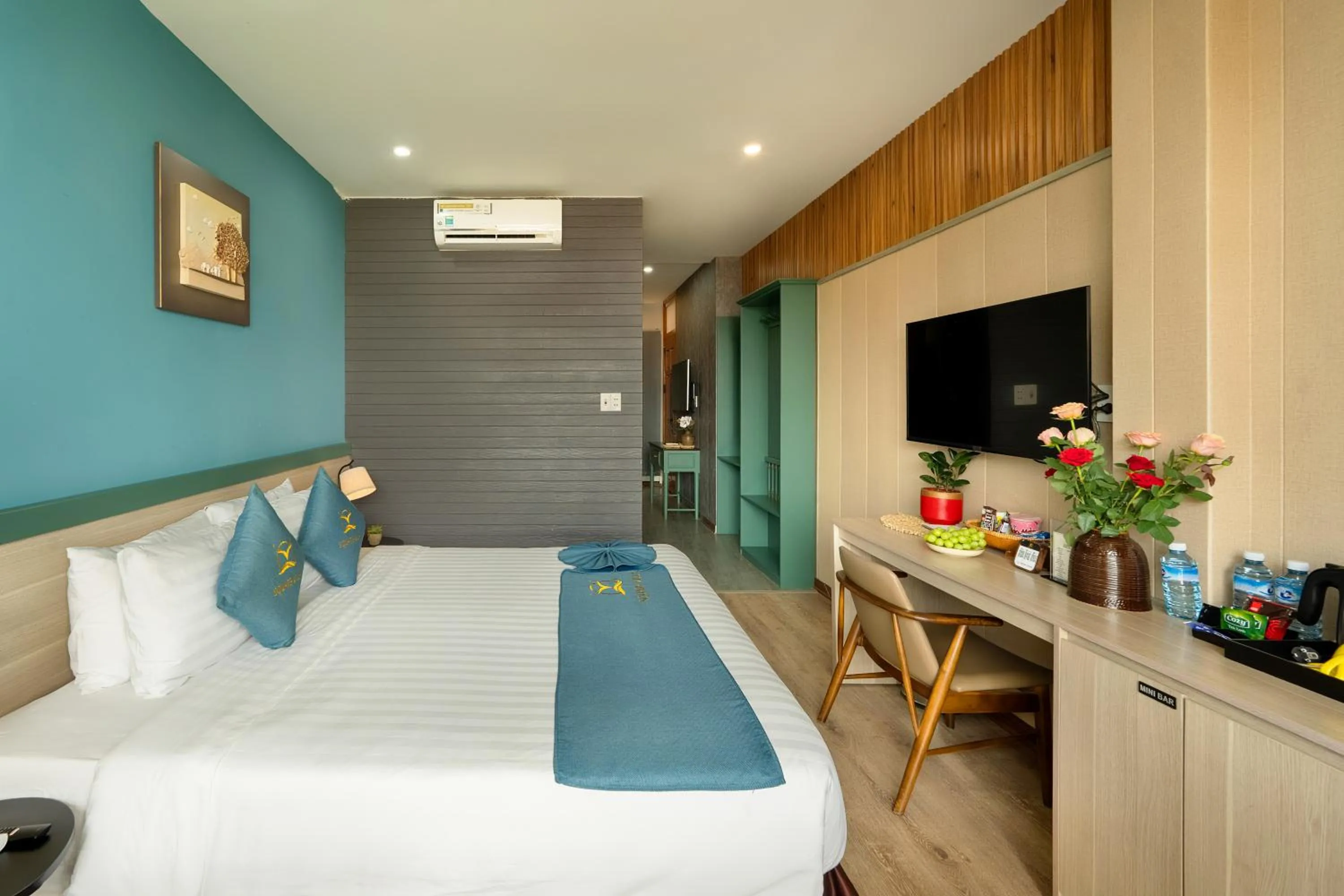 Bed in Square Villa Hoi An