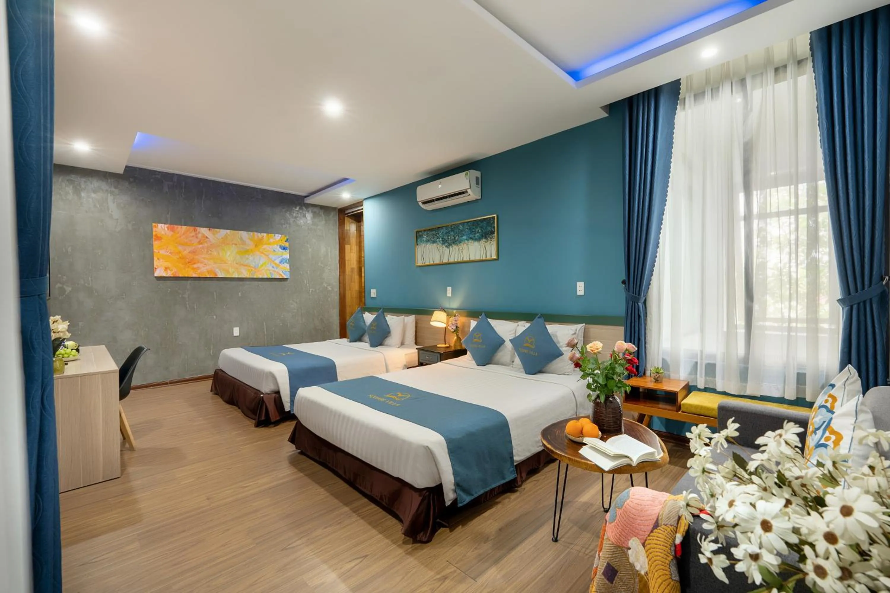 Bed in Square Villa Hoi An