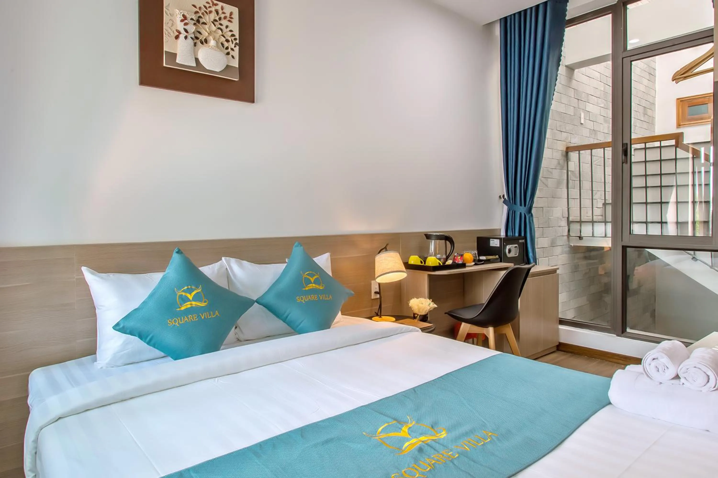 Bed in Square Villa Hoi An