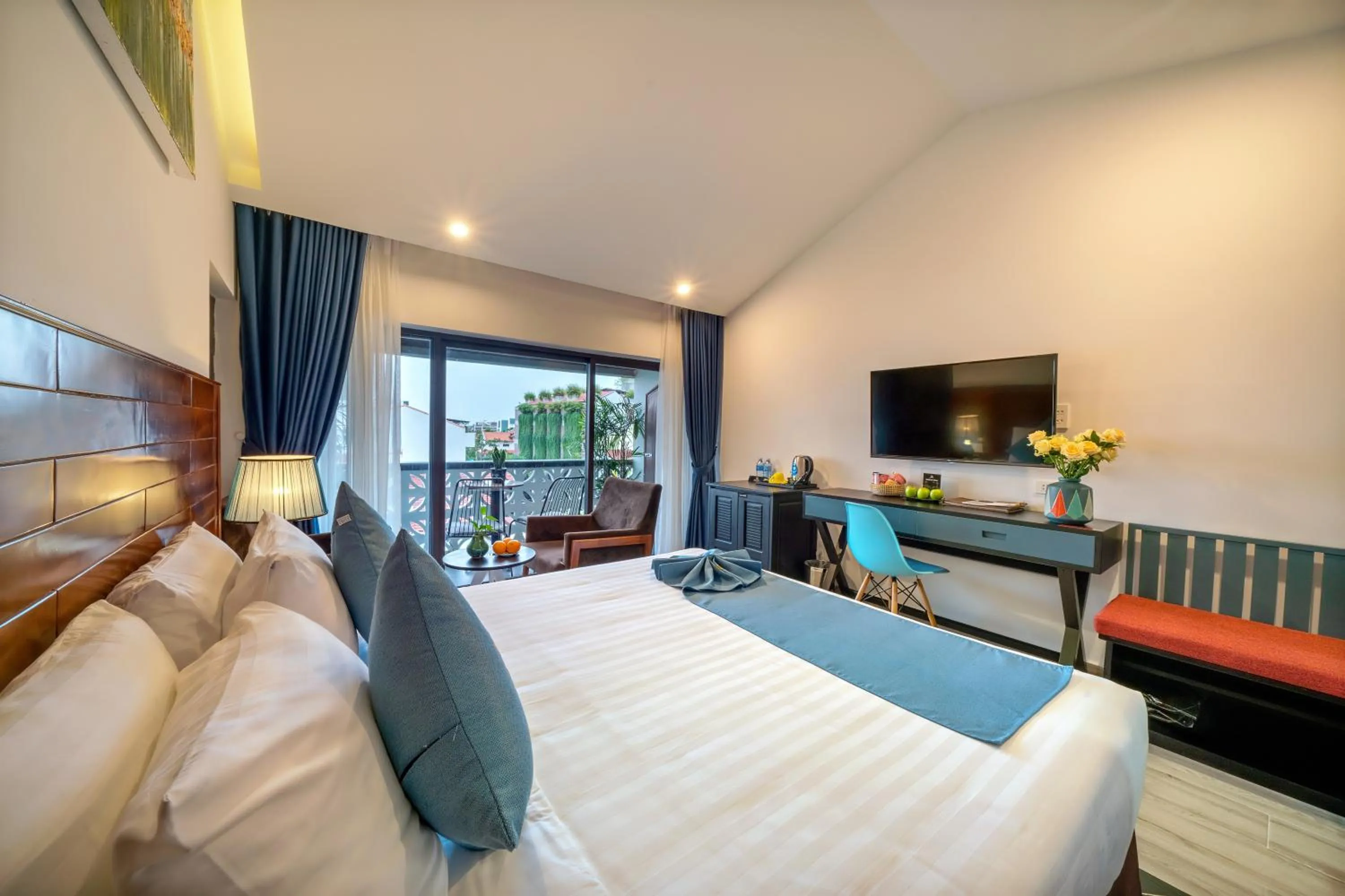 Balcony/Terrace, Bed in Square Villa Hoi An