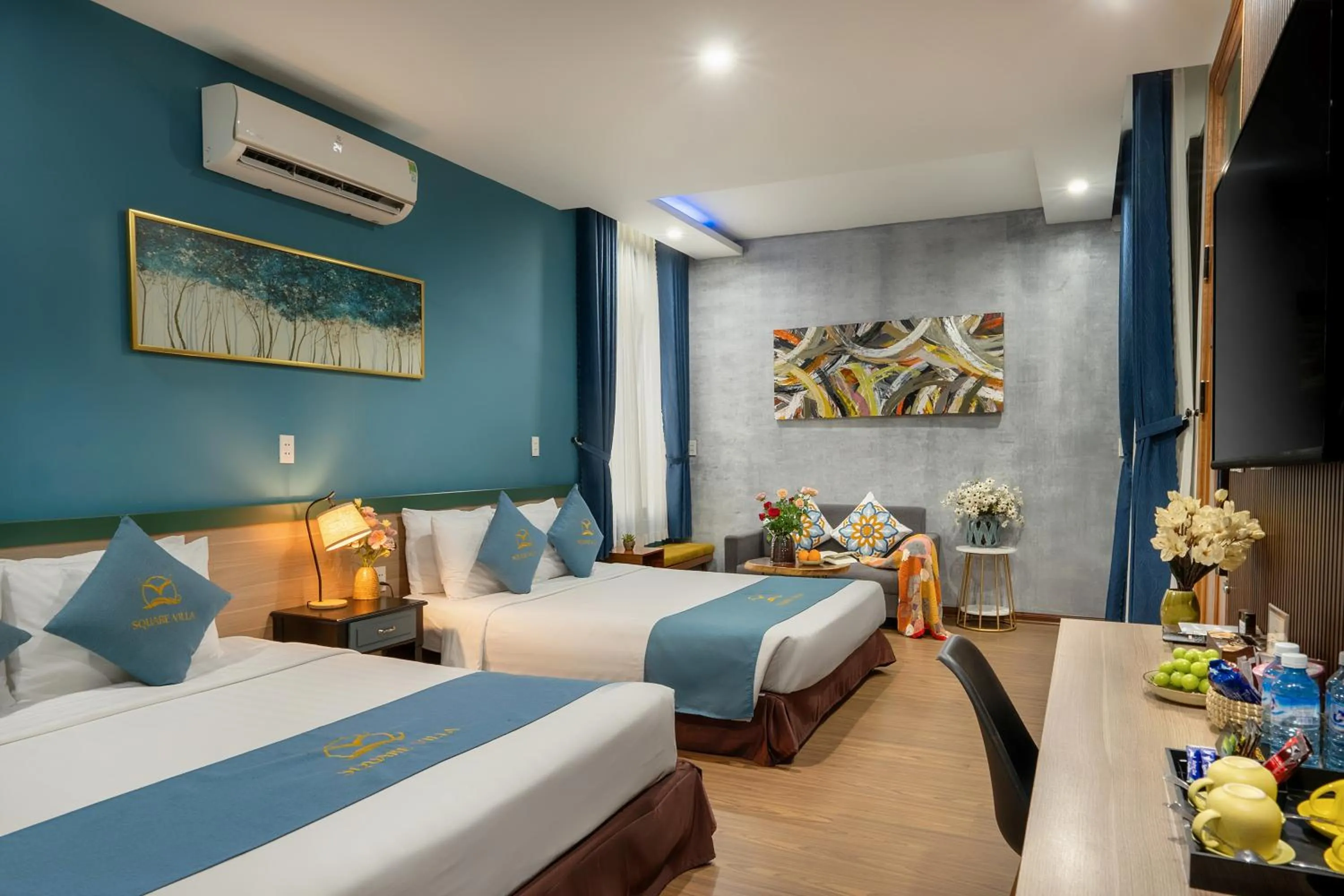 Bed in Square Villa Hoi An