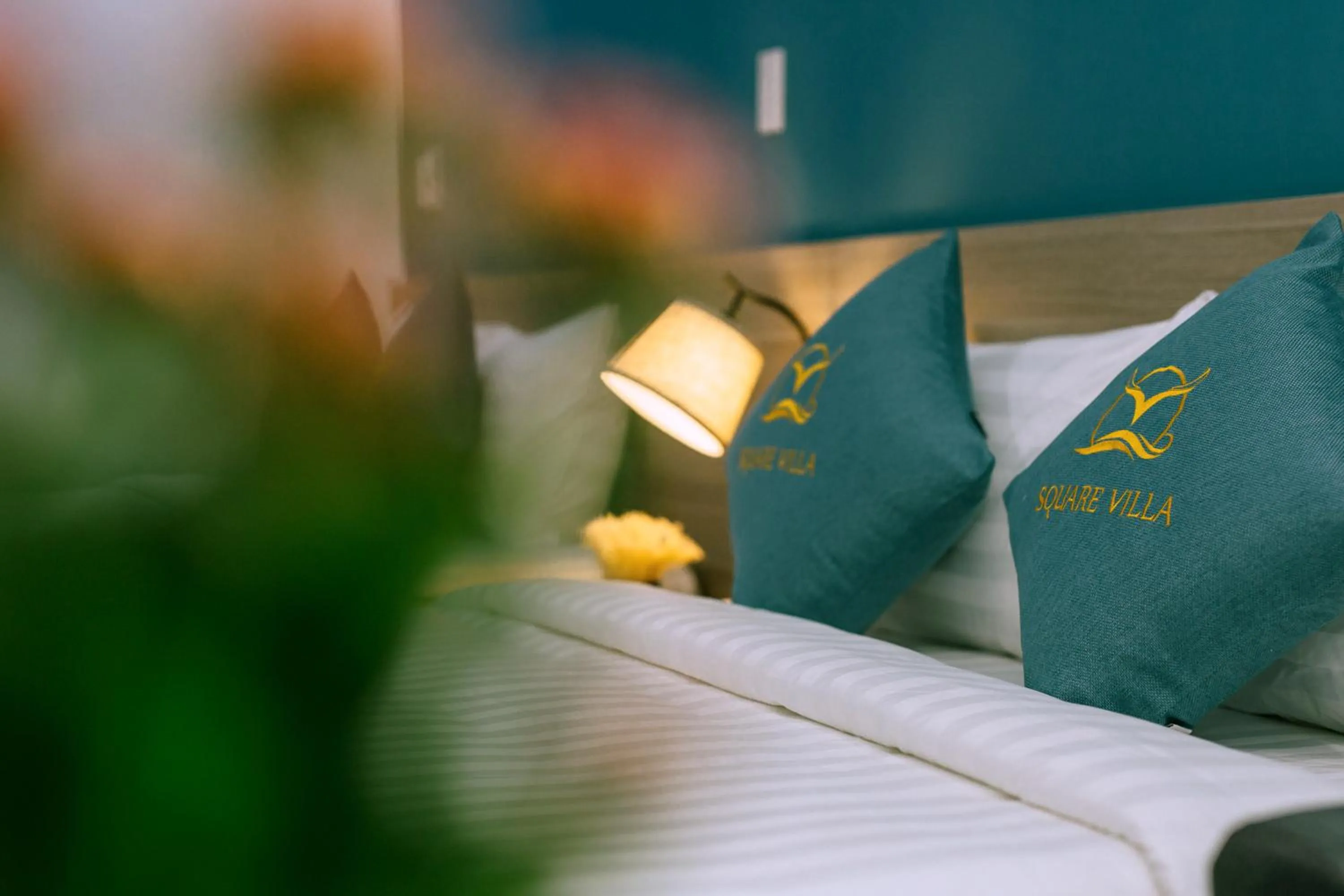 Decorative detail, Bed in Square Villa Hoi An