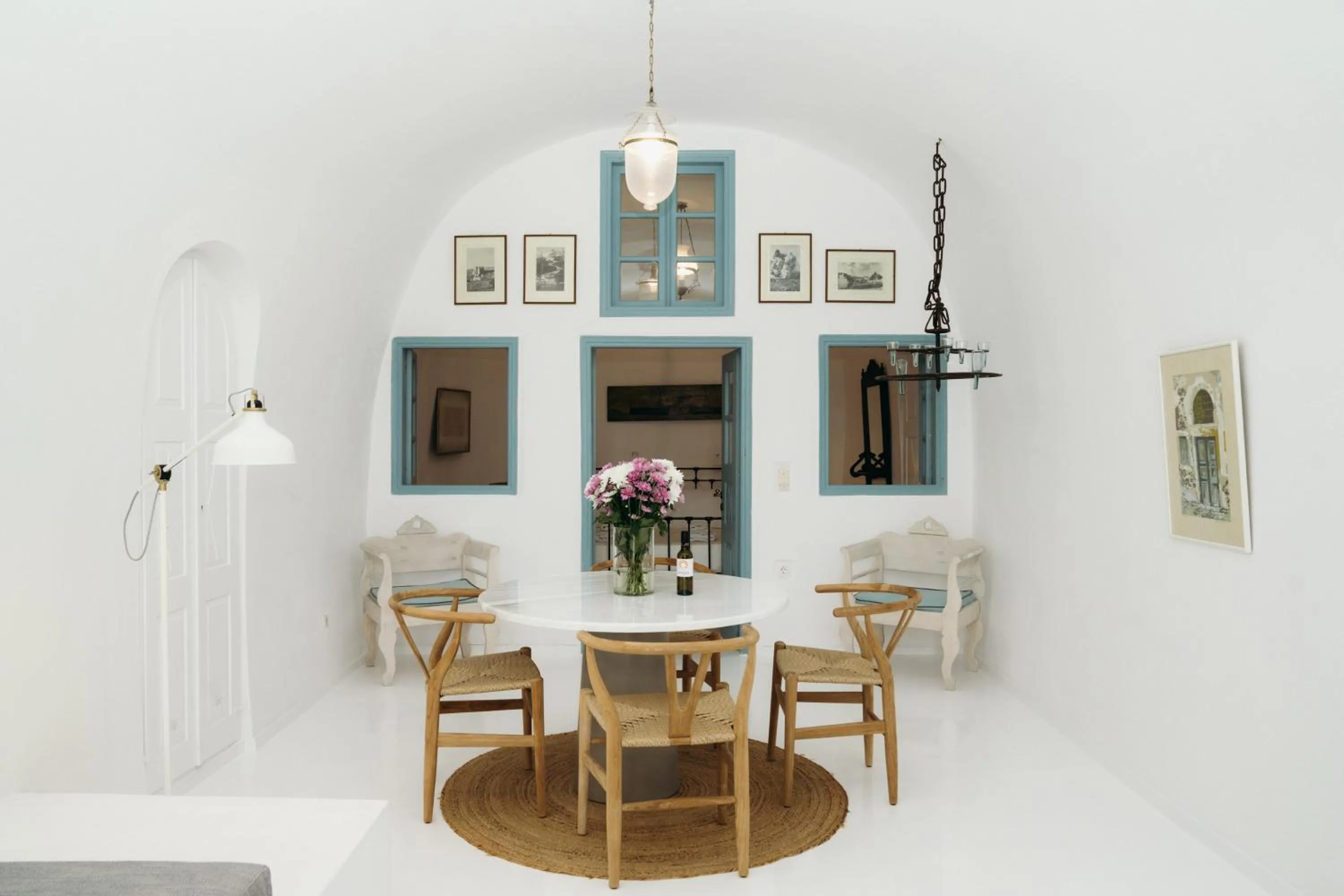 Dining area in Nano Oia Villas