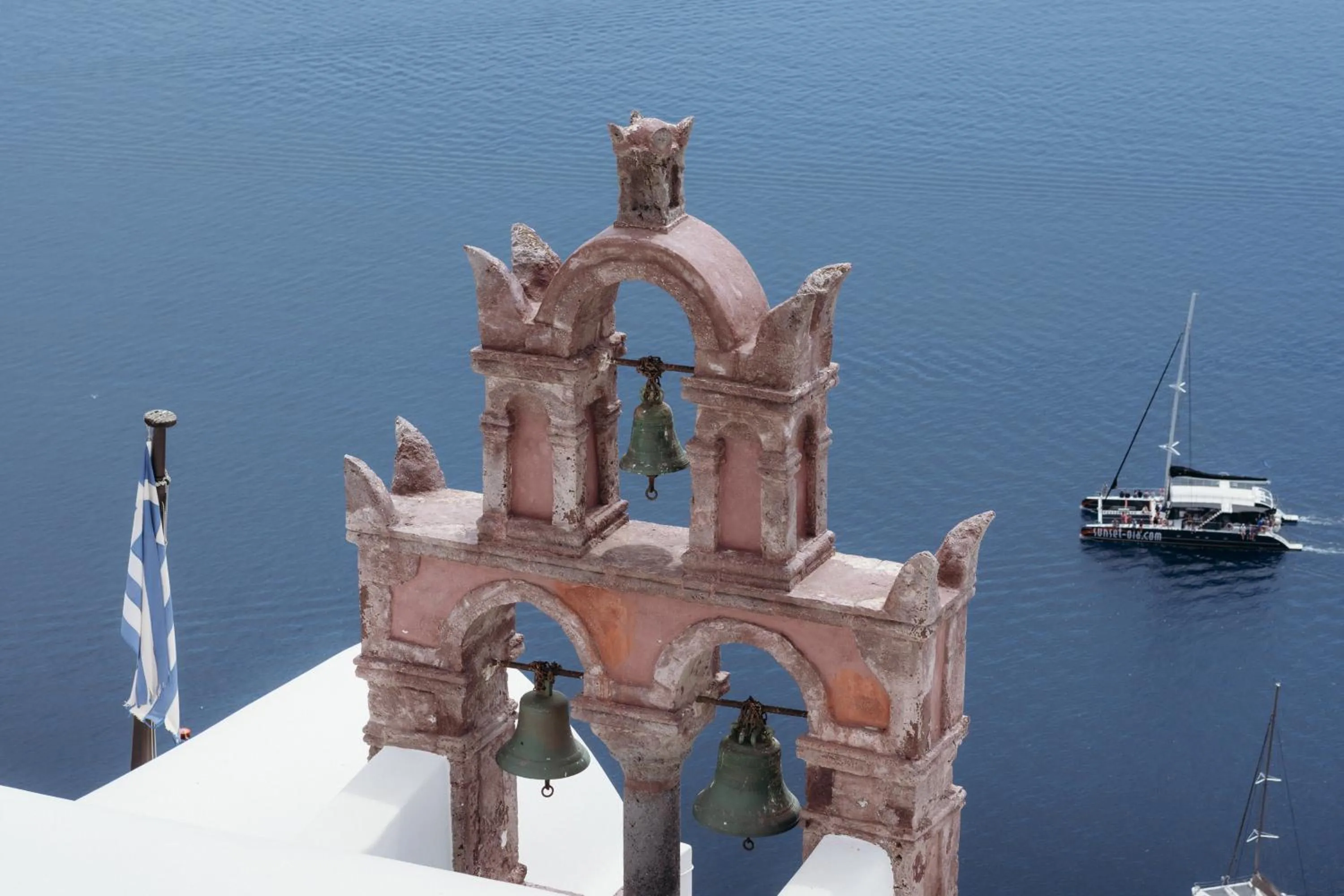 Landmark view in Nano Oia Villas