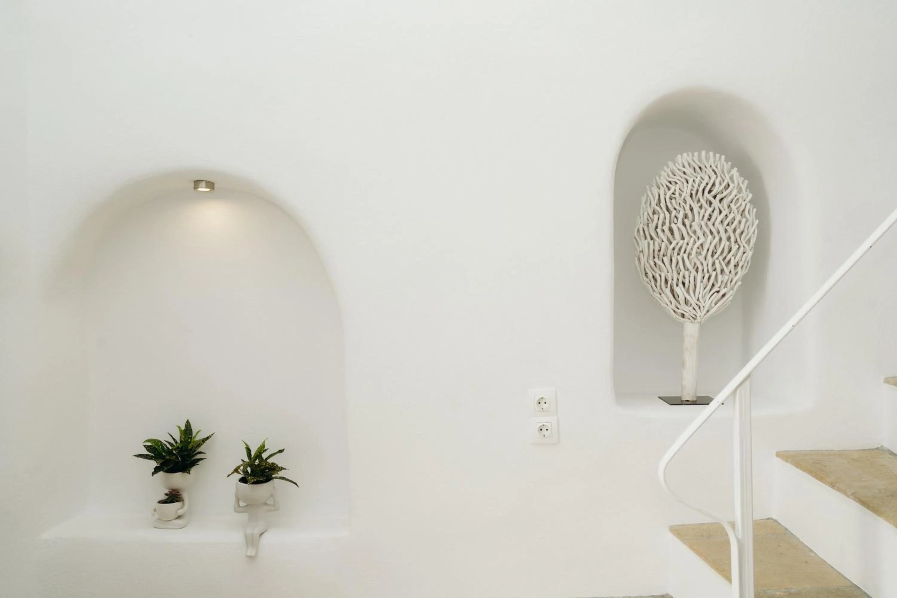 Seating area in Nano Oia Villas