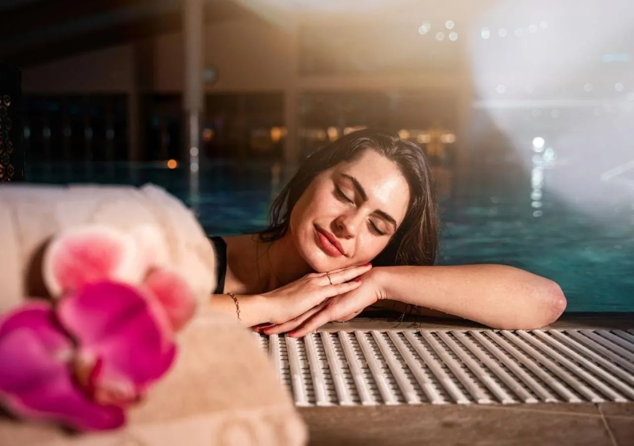 Swimming pool in Wellness & Spa Hotel Kaskady