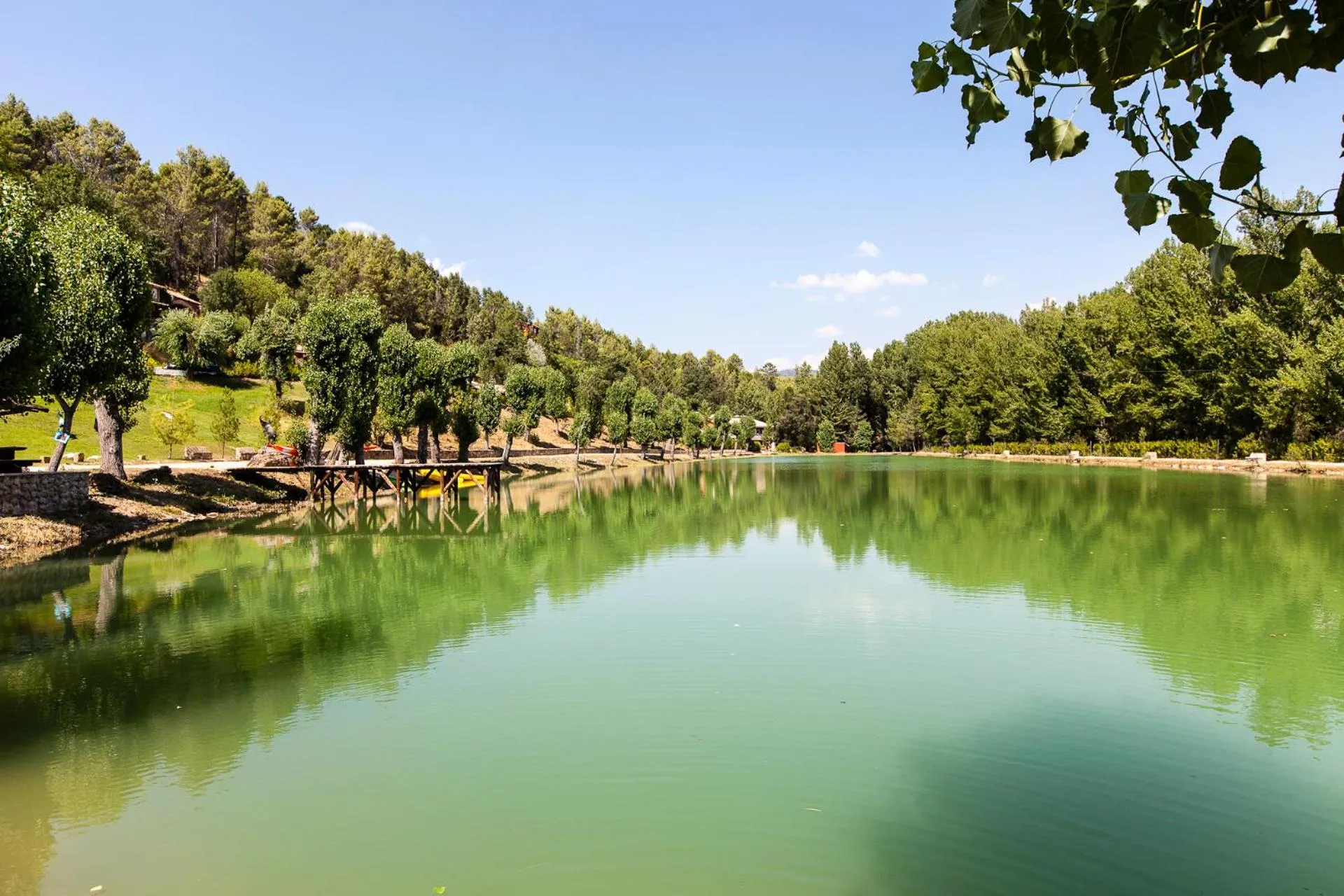 Lake view in Hotel Rural Noguera de la Sierpe