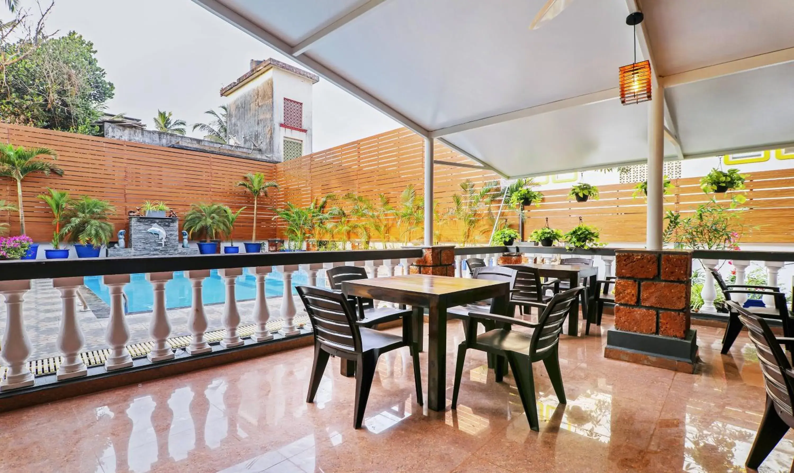 Pool view in Treebo Premium Dona Eliza, 700 Meters From Calangute Beach Pool view in Treebo Premium Dona Eliza, 700 Meters From Calangute Beach