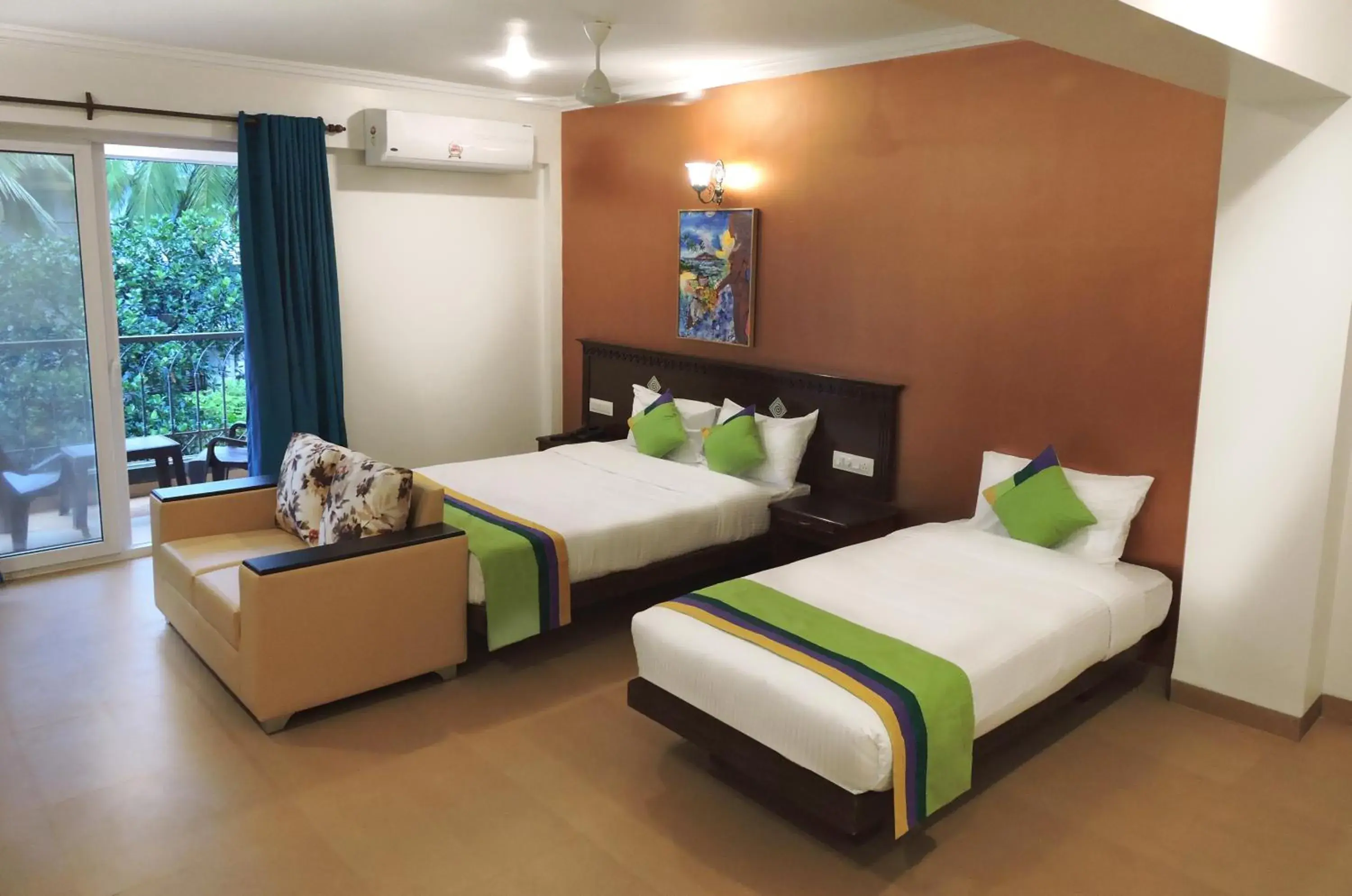 Bedroom, Bed in Treebo Premium Dona Eliza, 700 Meters From Calangute Beach Bedroom, Bed in Treebo Premium Dona Eliza, 700 Meters From Calangute Beach
