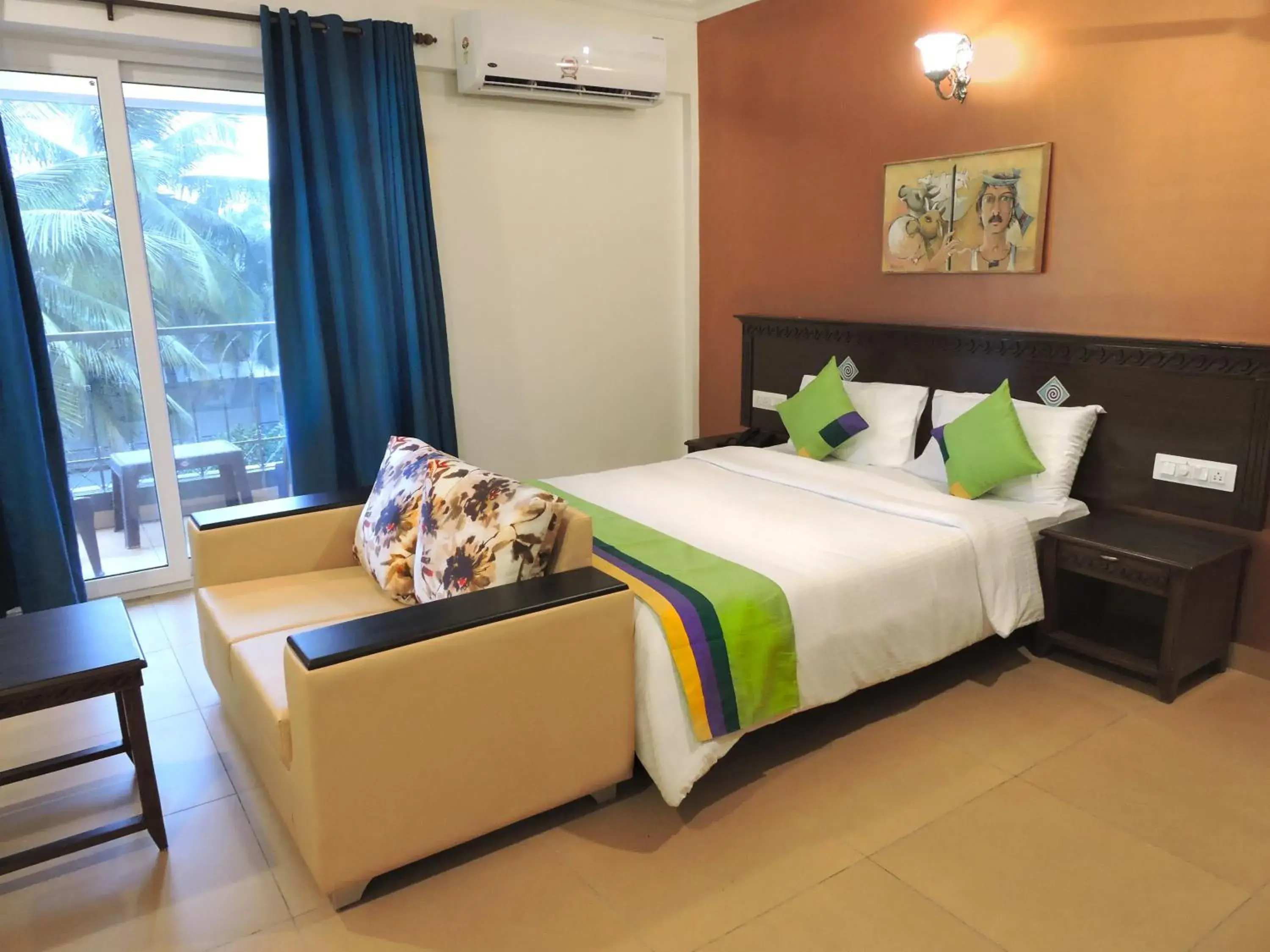 Bedroom, Bed in Treebo Premium Dona Eliza, 700 metres from Calangute Beach Bedroom, Bed in Treebo Premium Dona Eliza, 700 metres from Calangute Beach