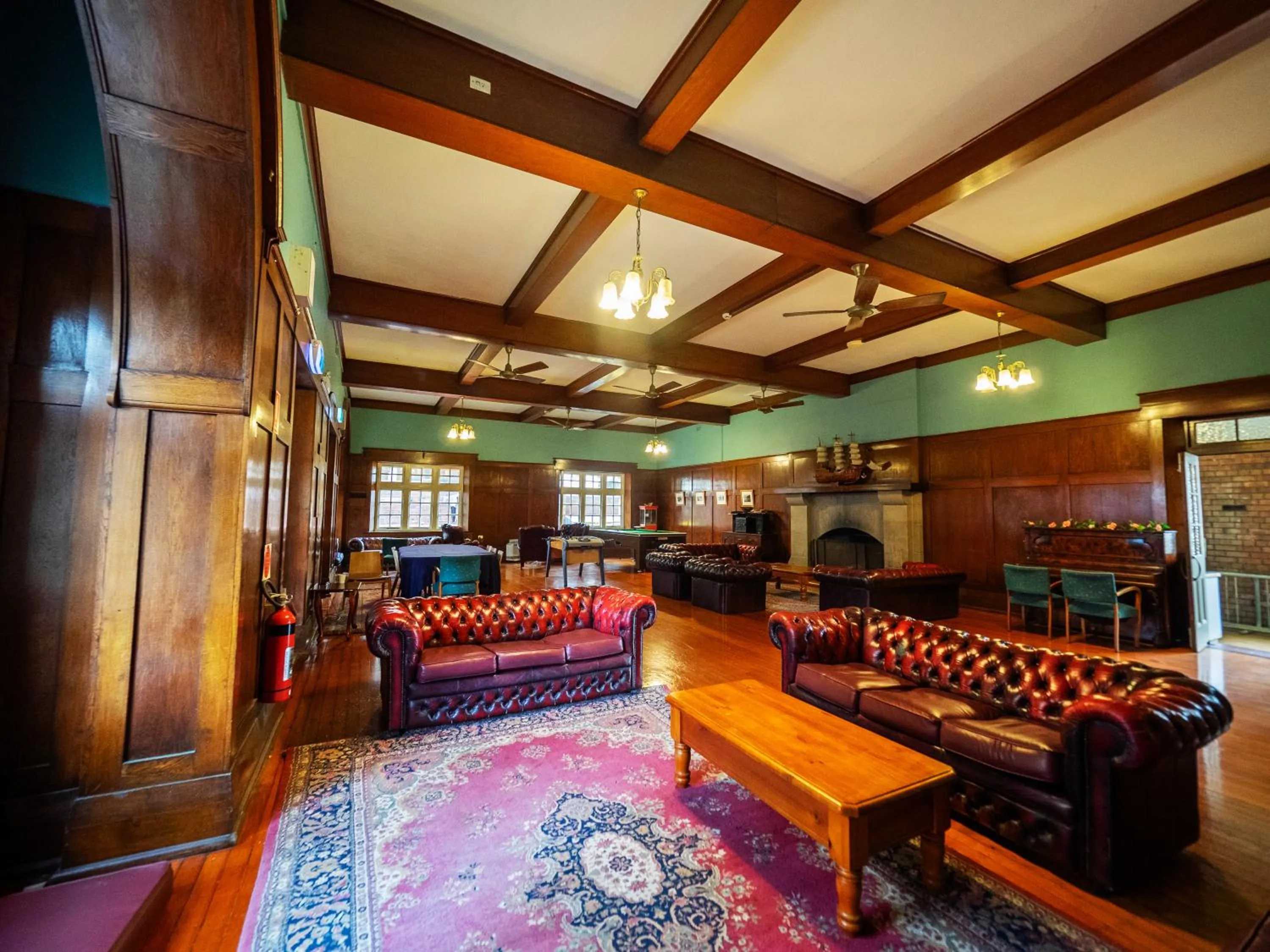 Living room in YHA Newcastle Beach