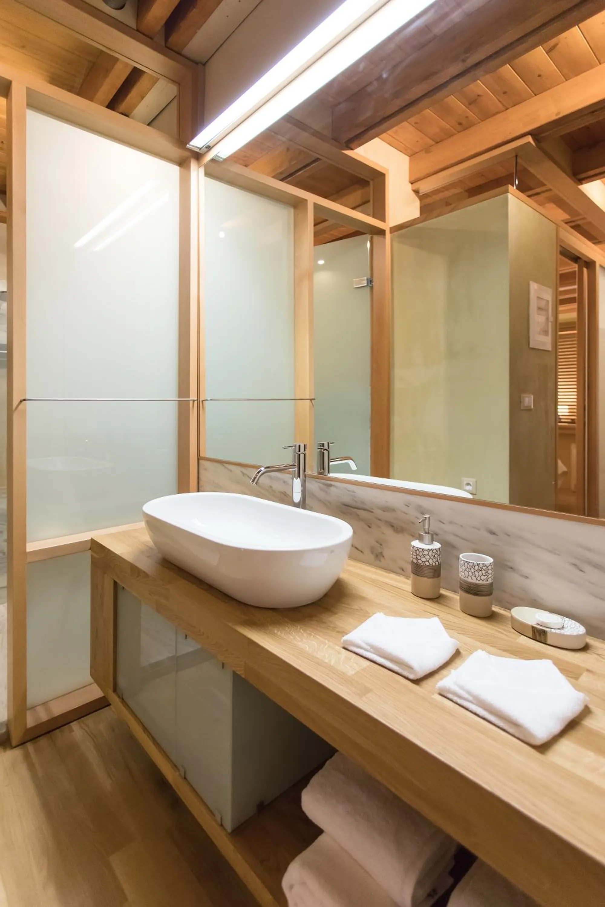 Bathroom in Polixeny's Suites