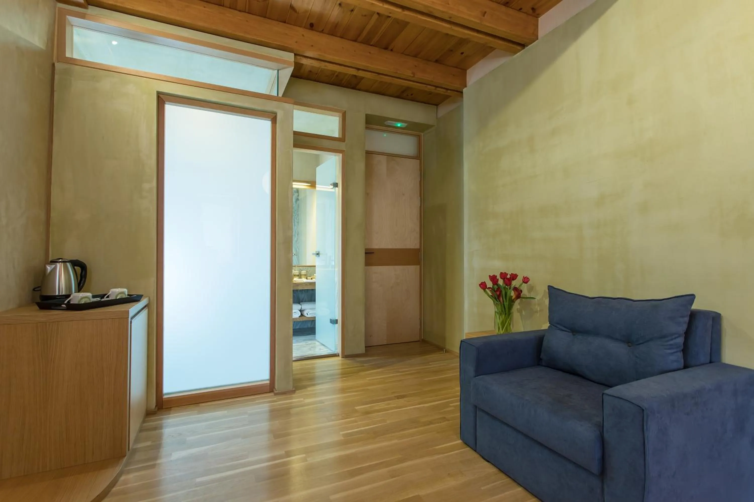 Bed in Polixeny's Suites