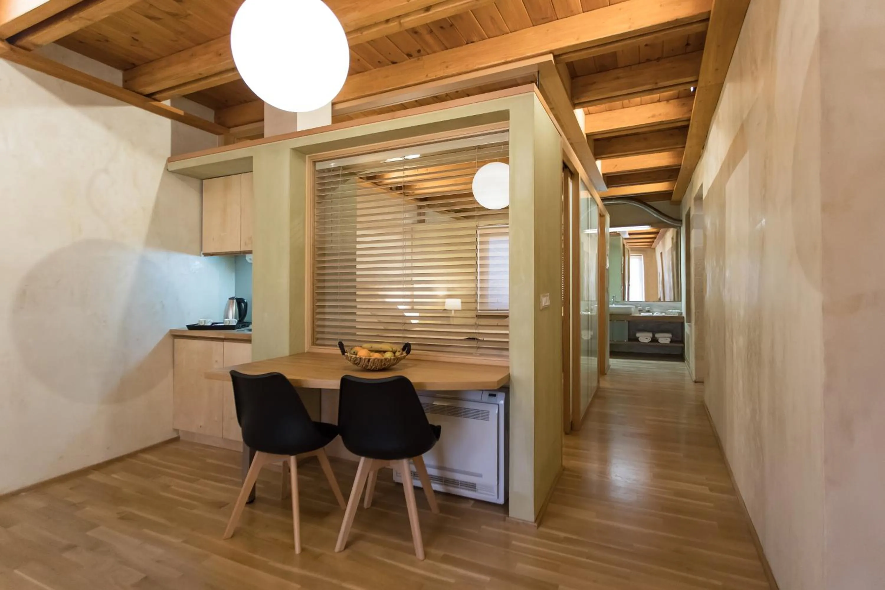 Dining area in Polixeny's Suites