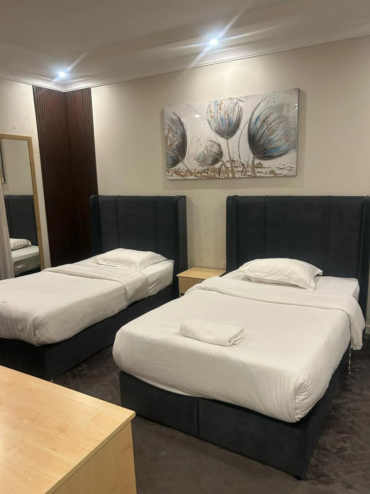 Bed in Aseel Hotel Apartment