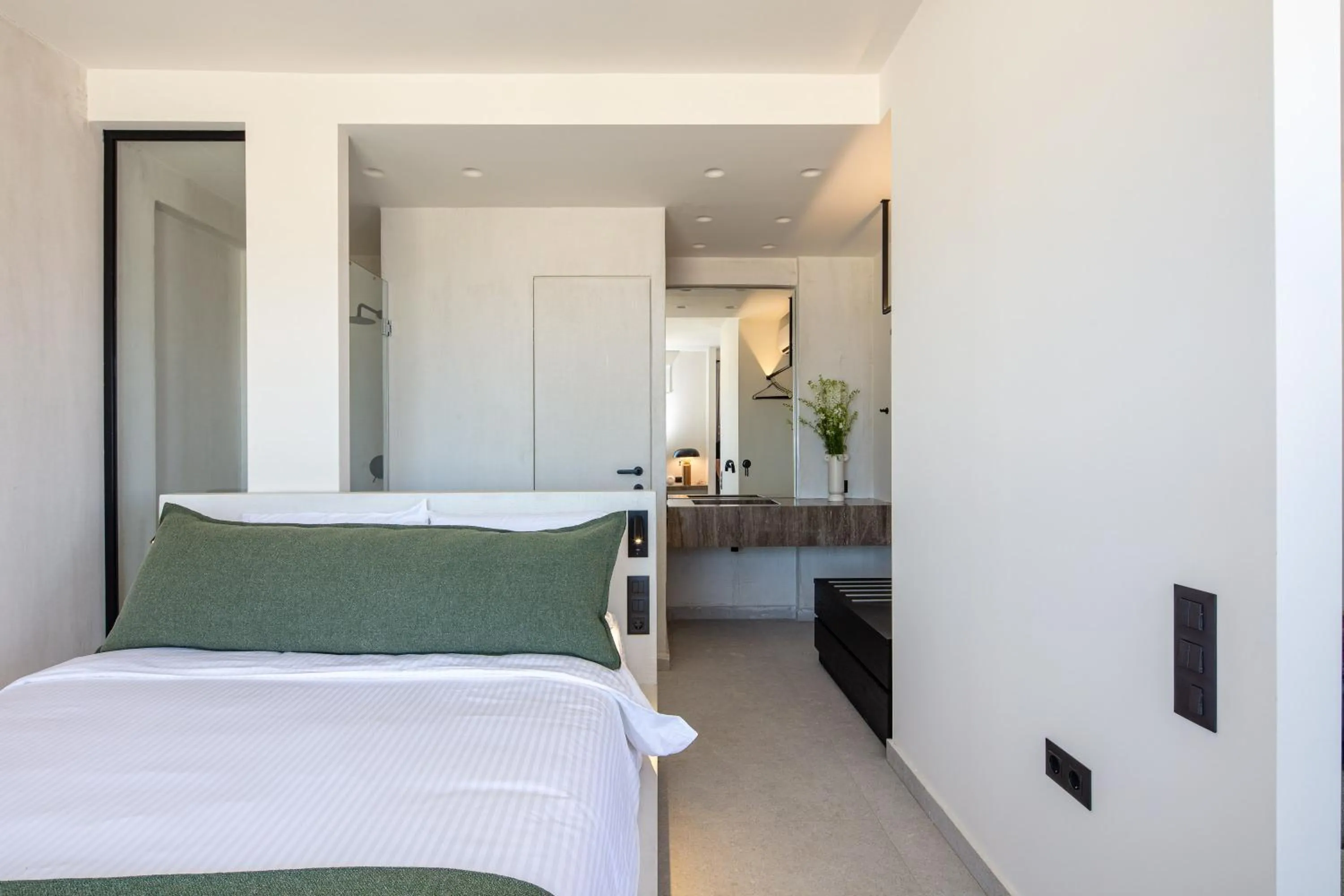 Bed in Aristea Hotel