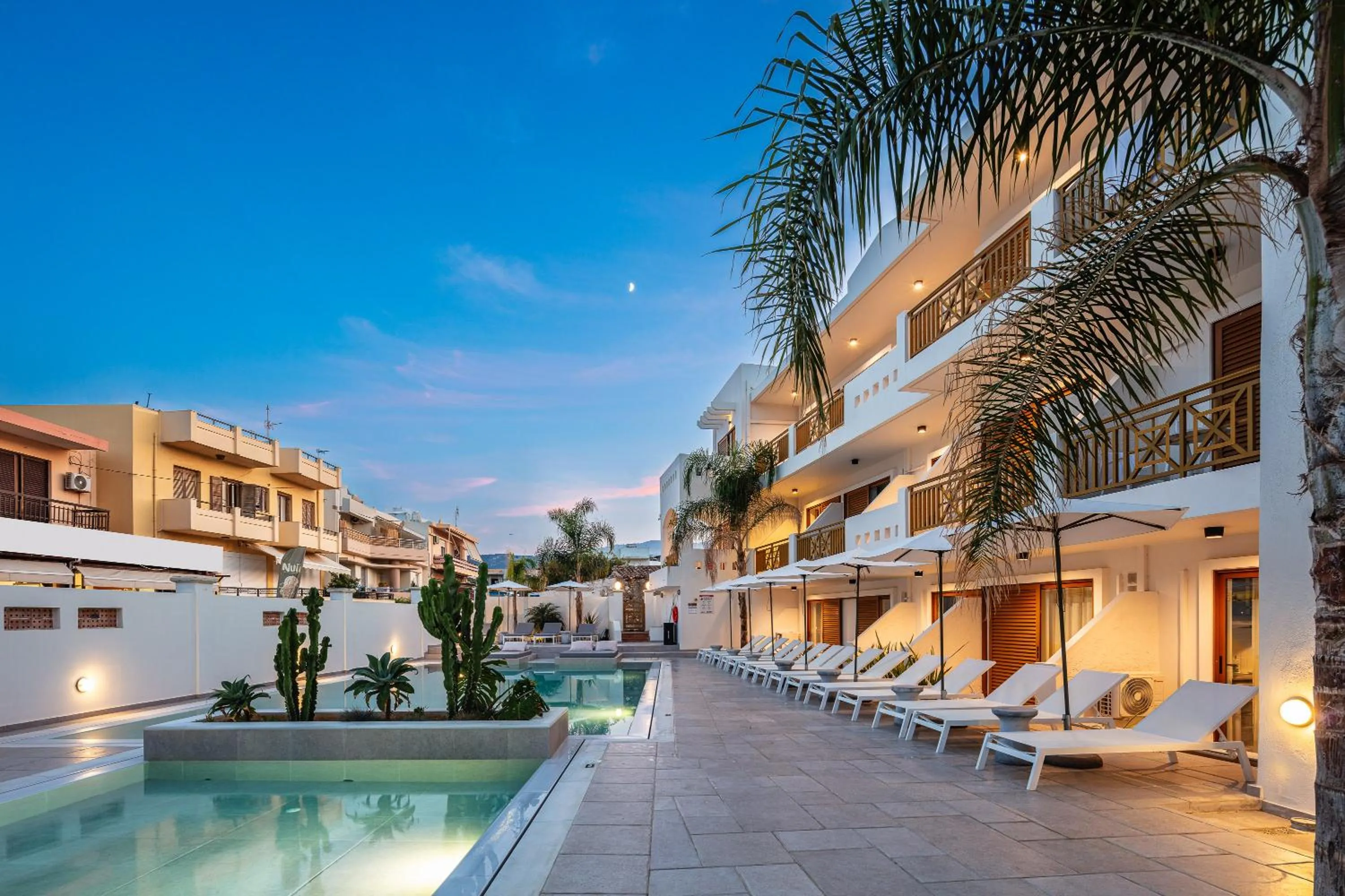 Pool view in Aristea Hotel