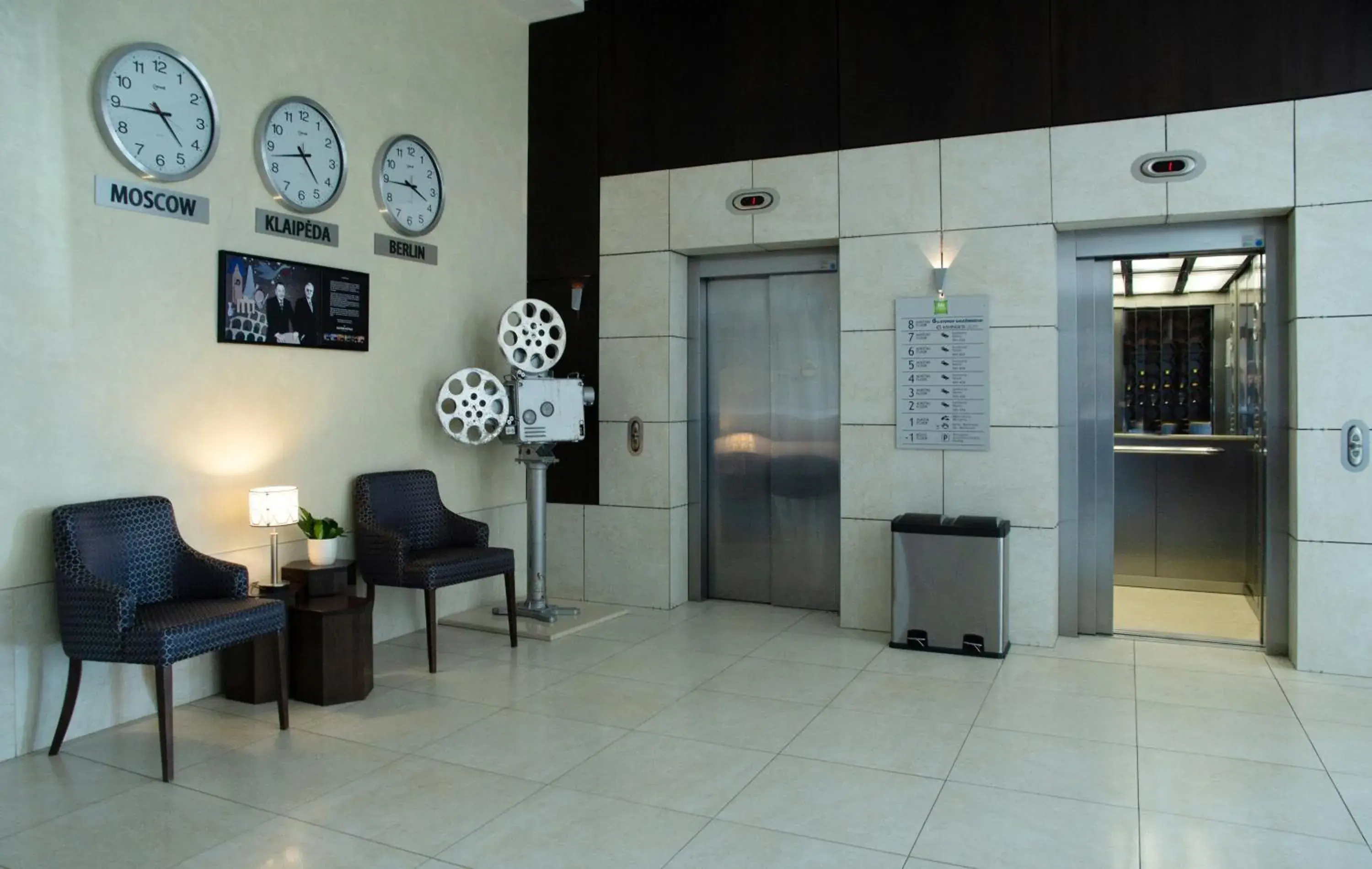 Lobby or reception in Aurora Hotel Klaipeda Lobby or reception in Aurora Hotel Klaipeda