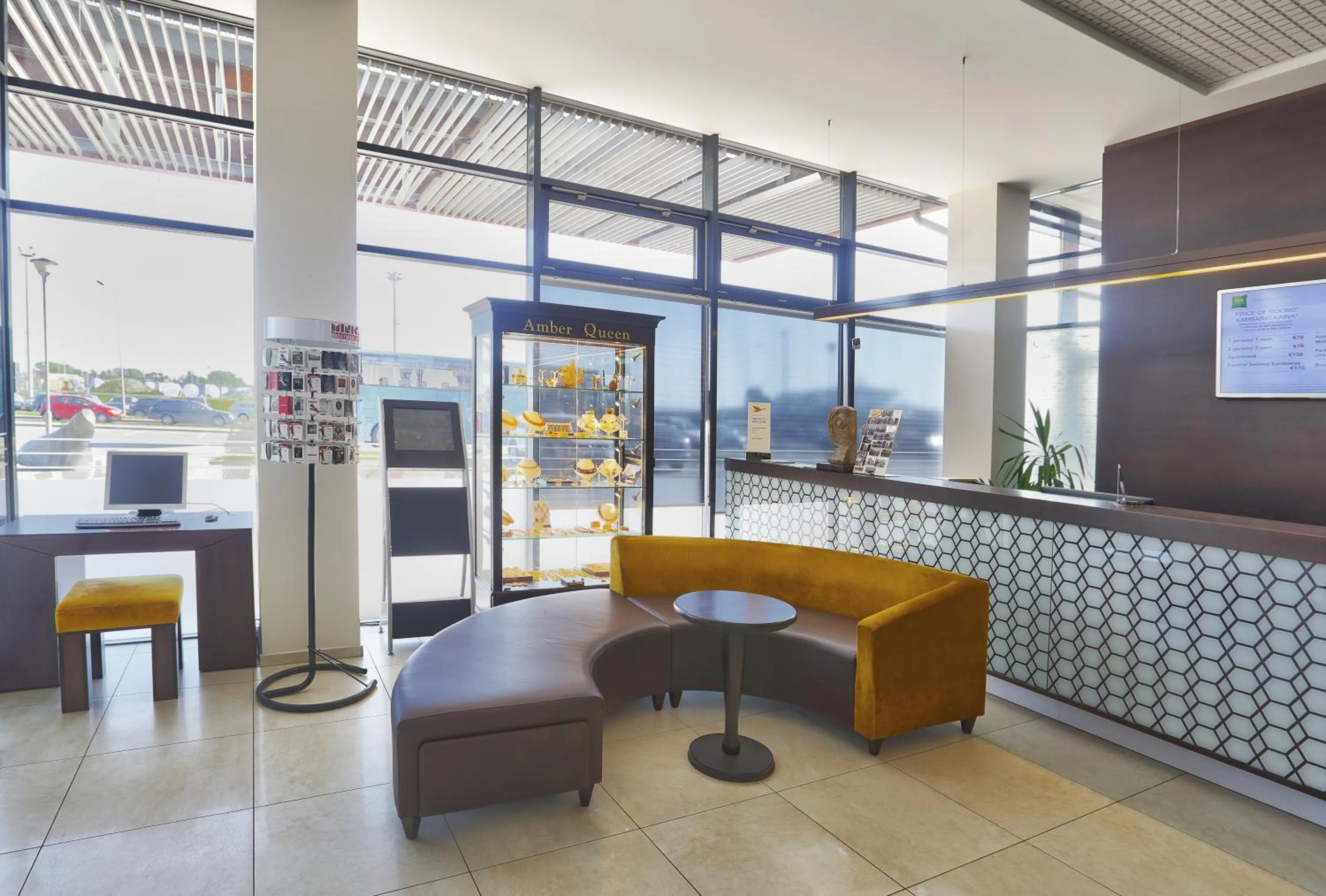 Lobby or reception in Aurora Hotel Klaipeda