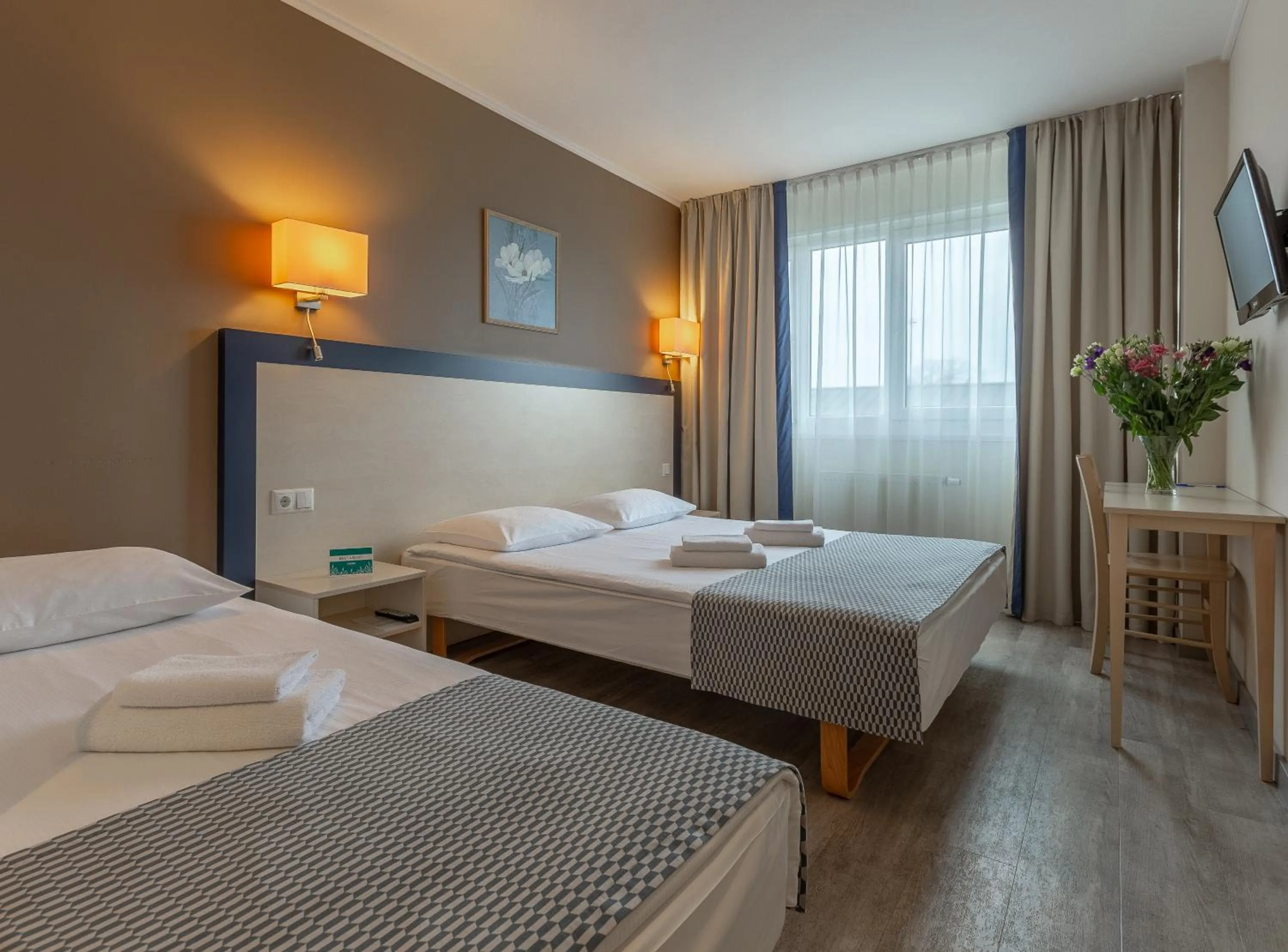 Bedroom, Bed in Aurora Hotel Klaipeda