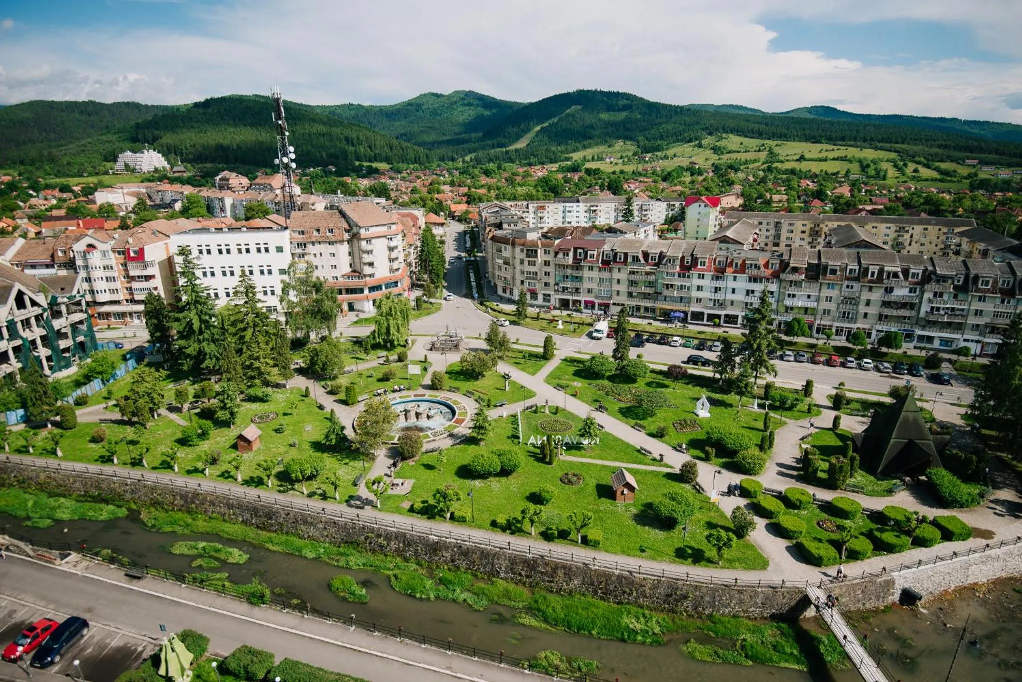 Bird's eye view in Complex Balnear Cerbul