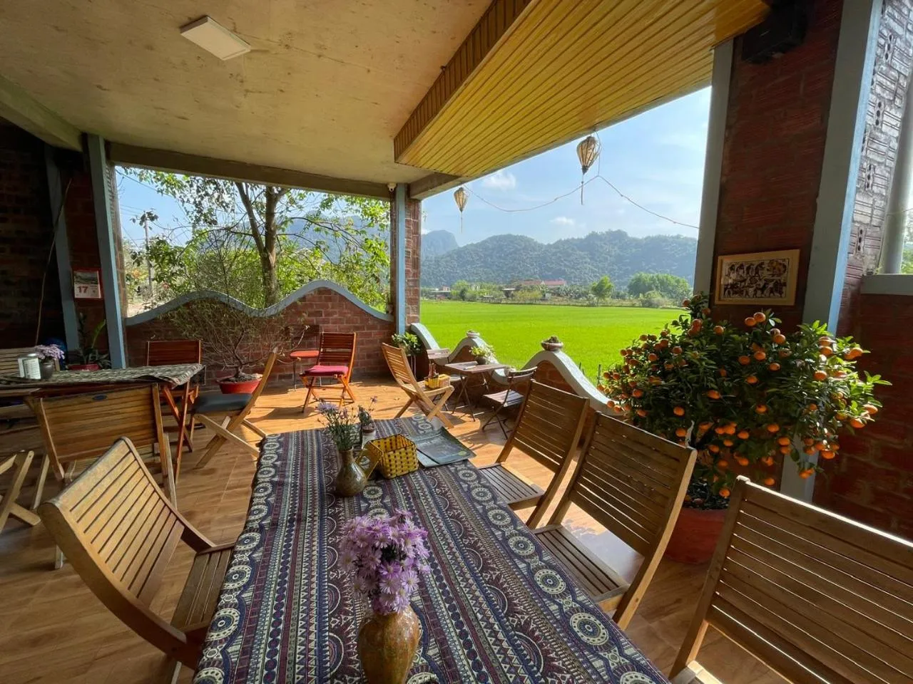 Seating area in Phong Nha An An Homestay