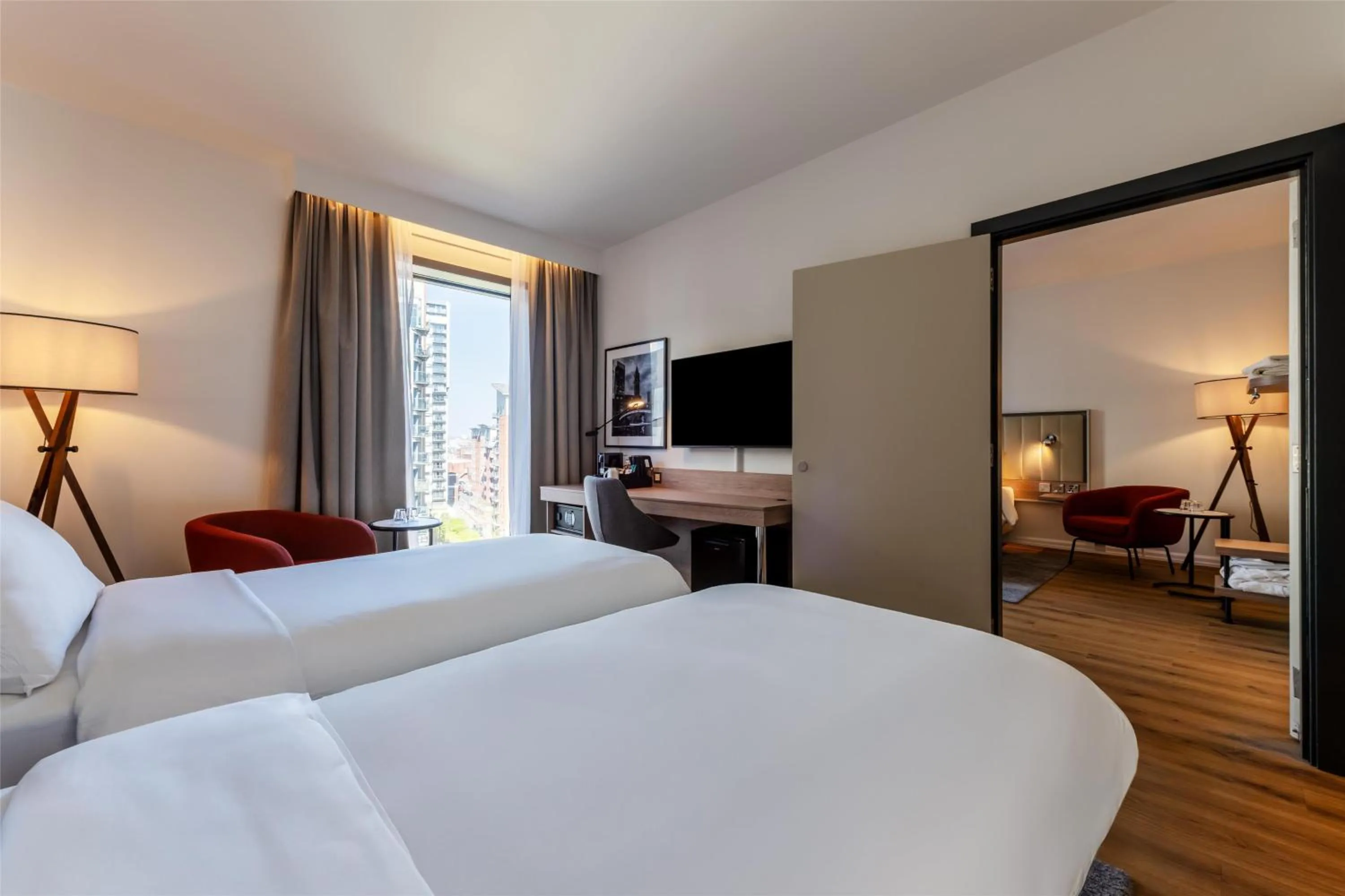 Bedroom, Bed in Radisson Hotel Manchester City Centre, A Verified Net Zero Hotel