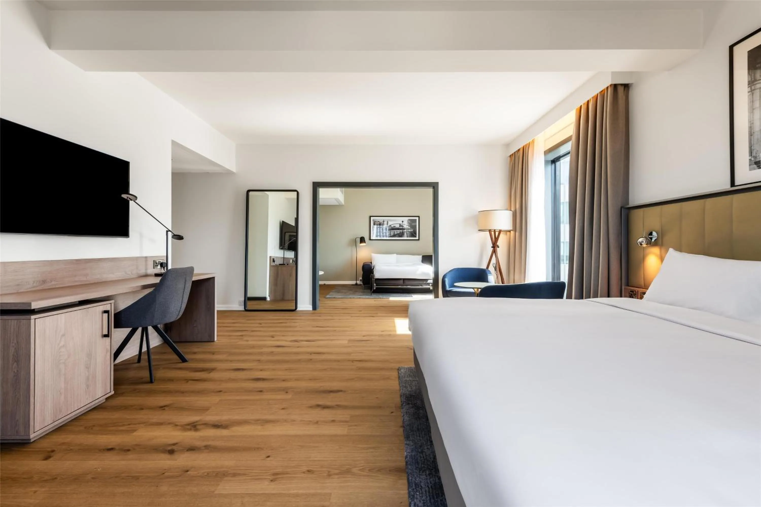 Photo of the whole room, Bed in Radisson Hotel Manchester City Centre, A Verified Net Zero Hotel