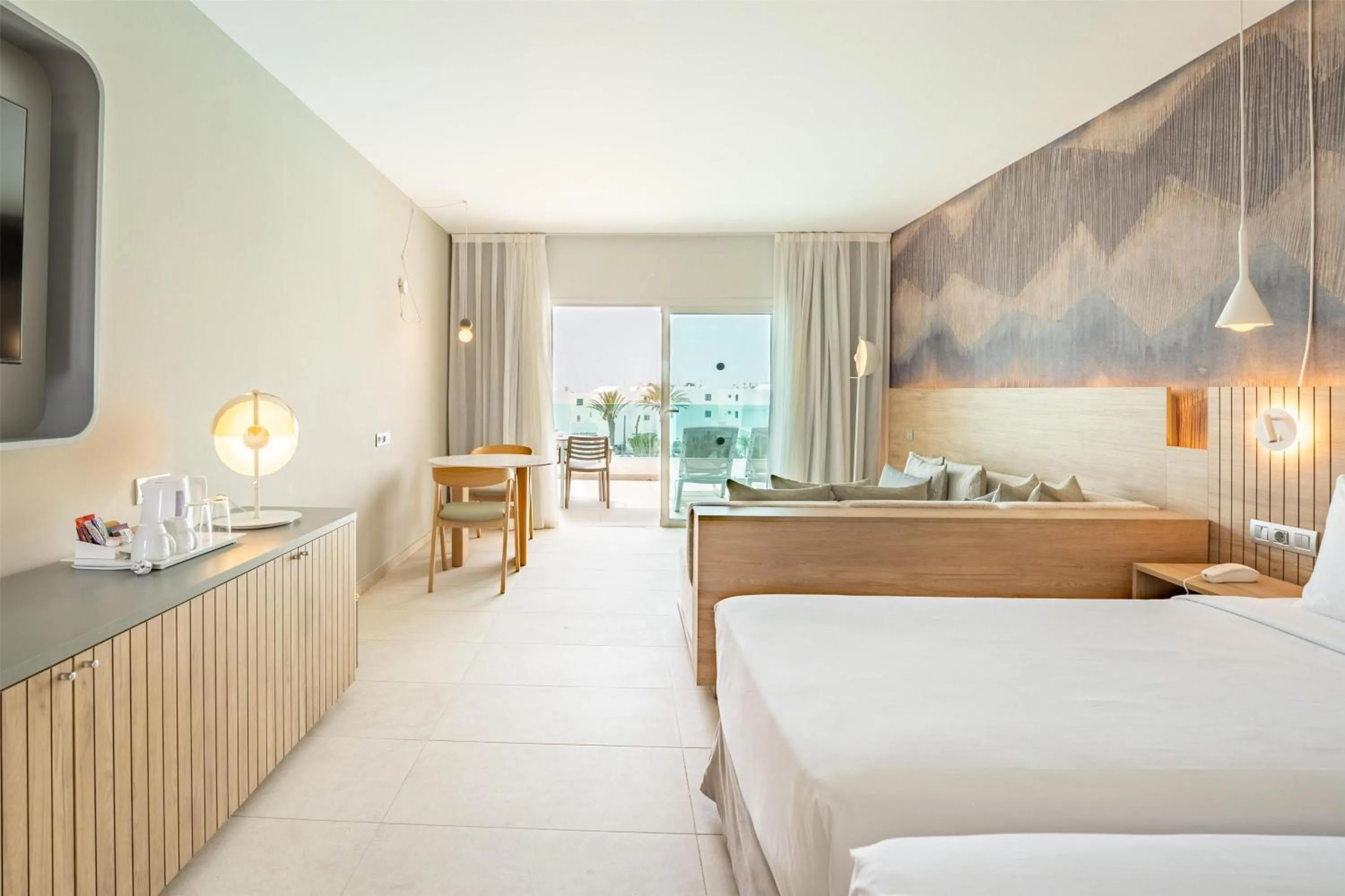 View (from property/room), Bed in Radisson Blu Resort, Lanzarote Adults Only