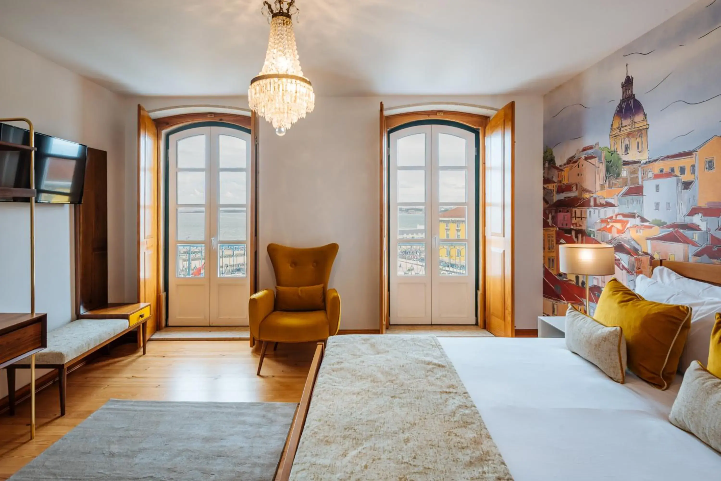 View (from property/room), Bed in Varandas de Lisboa - Tejo River Apartments & Rooms View (from property/room), Bed in Varandas de Lisboa - Tejo River Apartments & Rooms