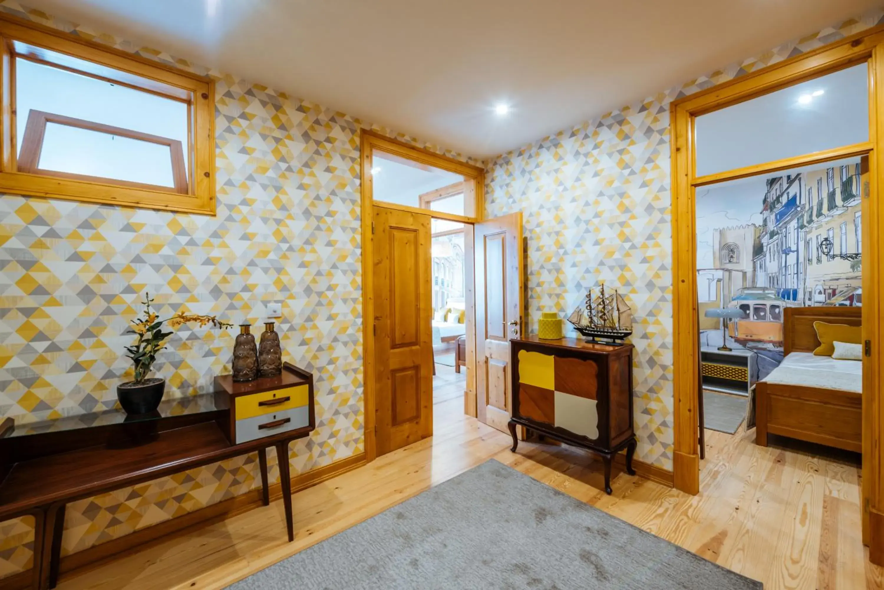 River view, Bed in Varandas de Lisboa - Tejo River Apartments & Rooms River view, Bed in Varandas de Lisboa - Tejo River Apartments & Rooms