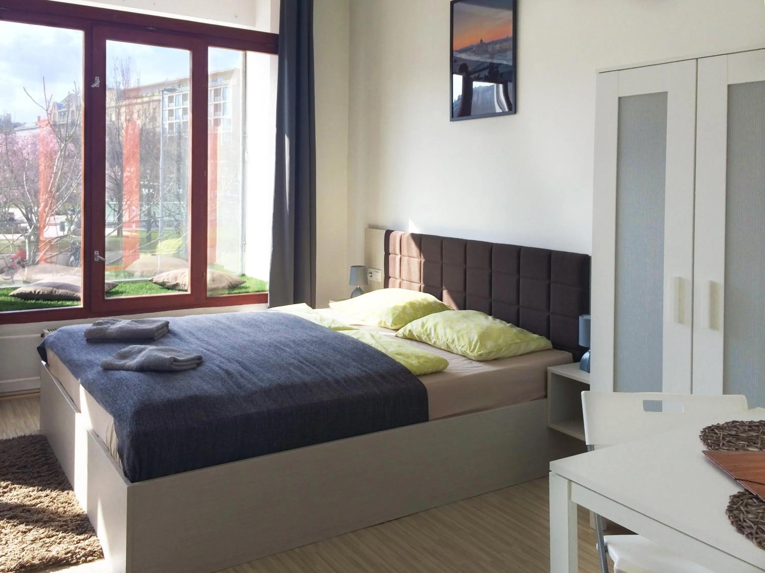 Bed in Zoom-Budapest Apartments