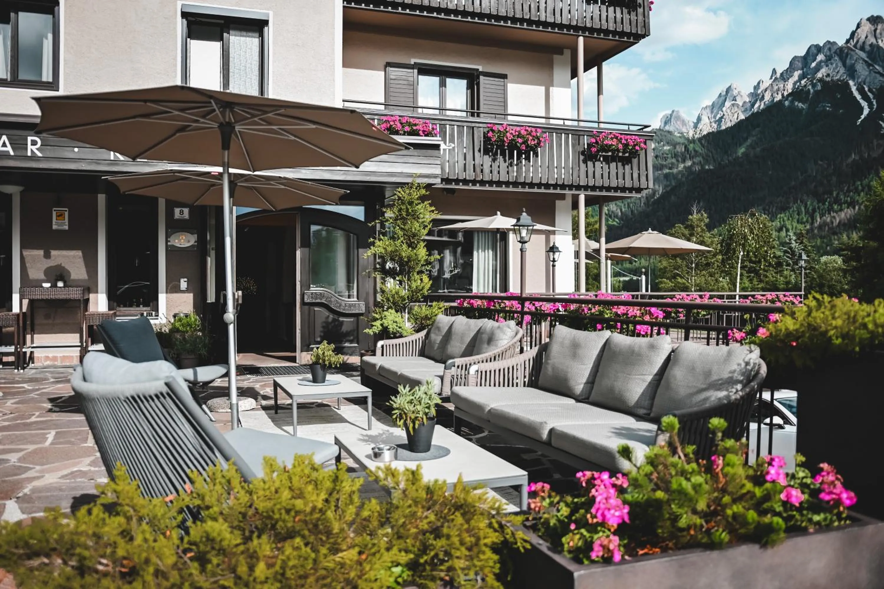Balcony/Terrace in Hotel Toblacherhof