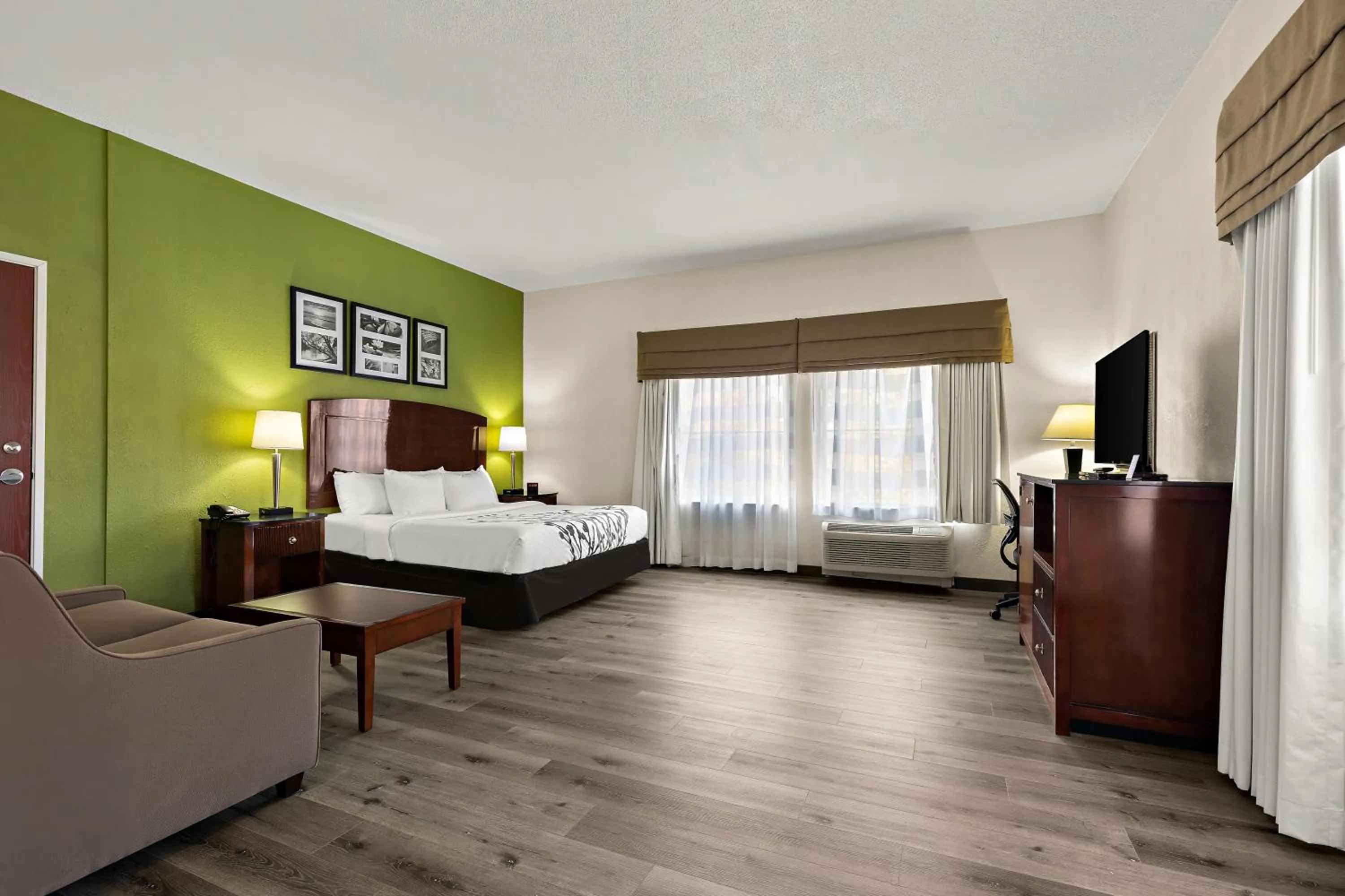 Bed in Sleep Inn & Suites near Joint Base Andrews-Washington Area