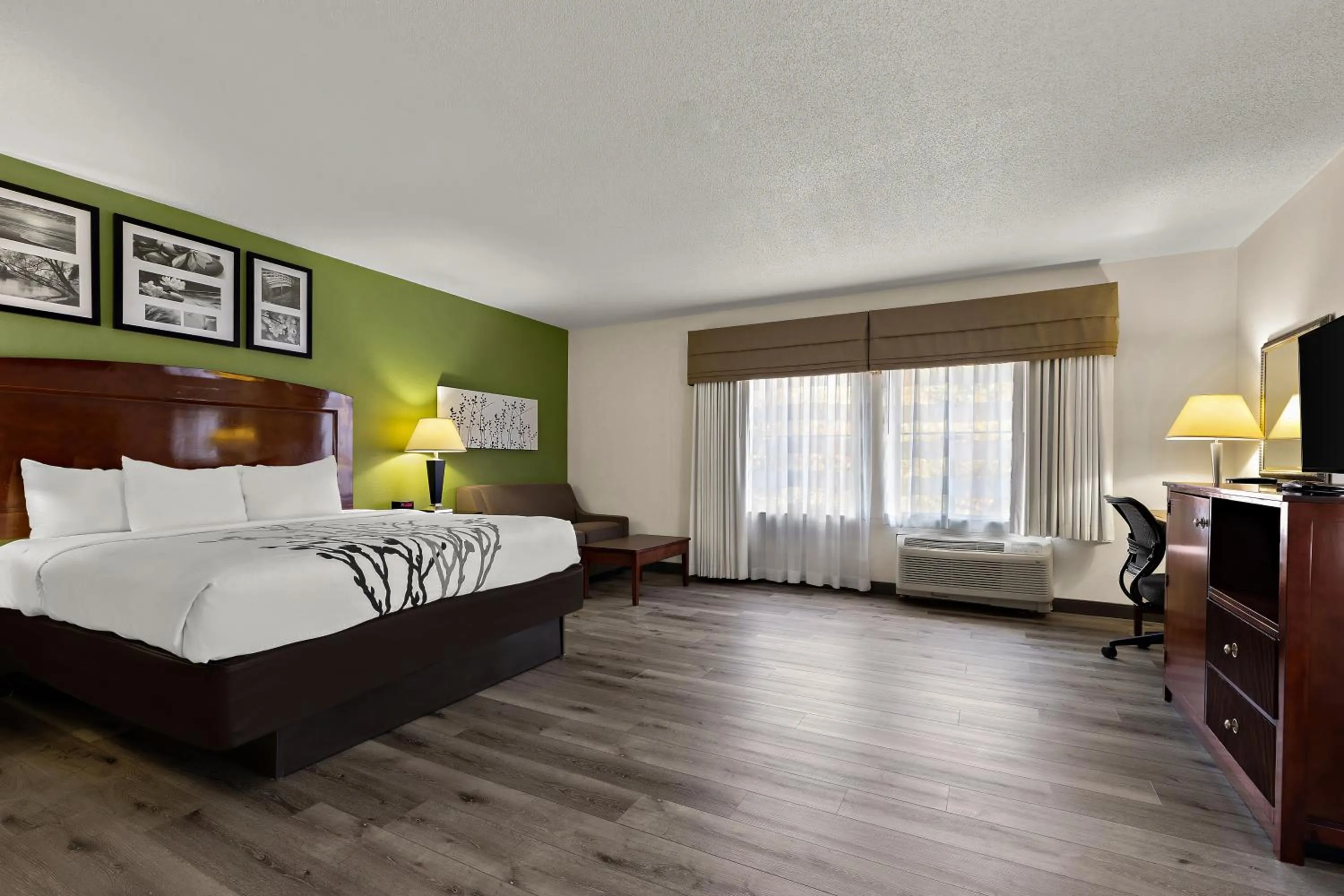 Bed in Sleep Inn & Suites near Joint Base Andrews-Washington Area
